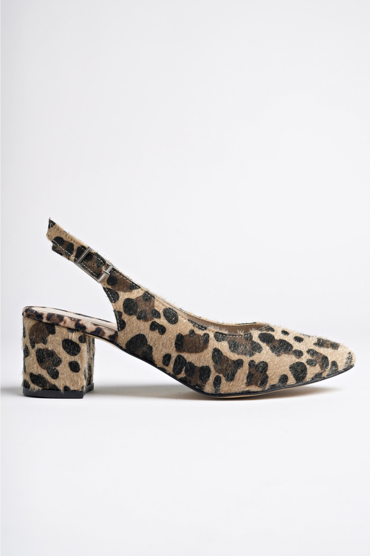 GZHW711 Garantili Kadın Arkası Açık Klasik Günlük Tarz Şık ve Rahat Topuklu Ayakkabı - Görsel 8