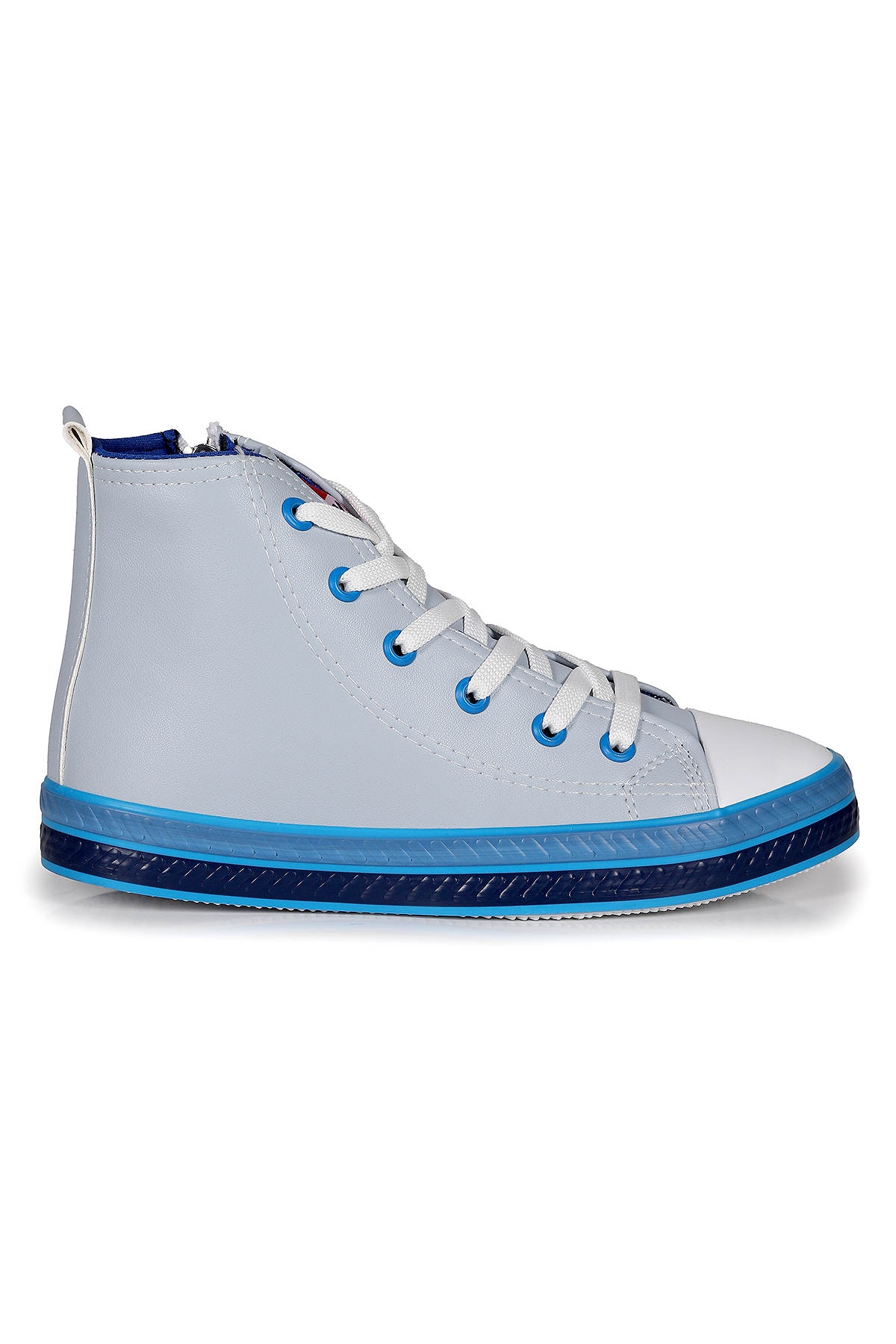 Pant Günlük Bağcıklı Fermuarlı Erkek Çocuk Spor Ayakkabı Mavi - Görsel 5