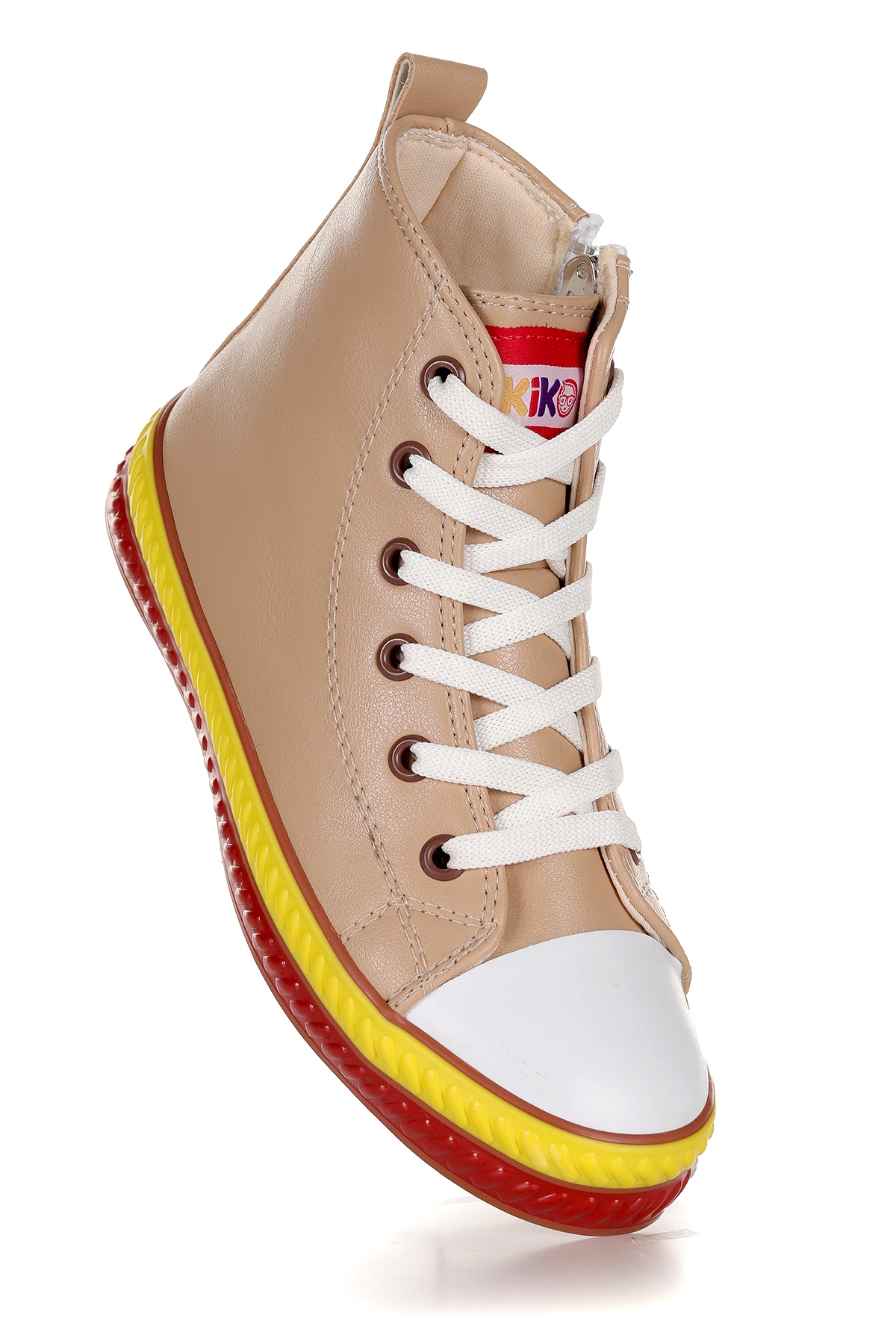 Pant Günlük Bağcıklı Fermuarlı Kız Çocuk Spor Ayakkabı Ten - Görsel 2