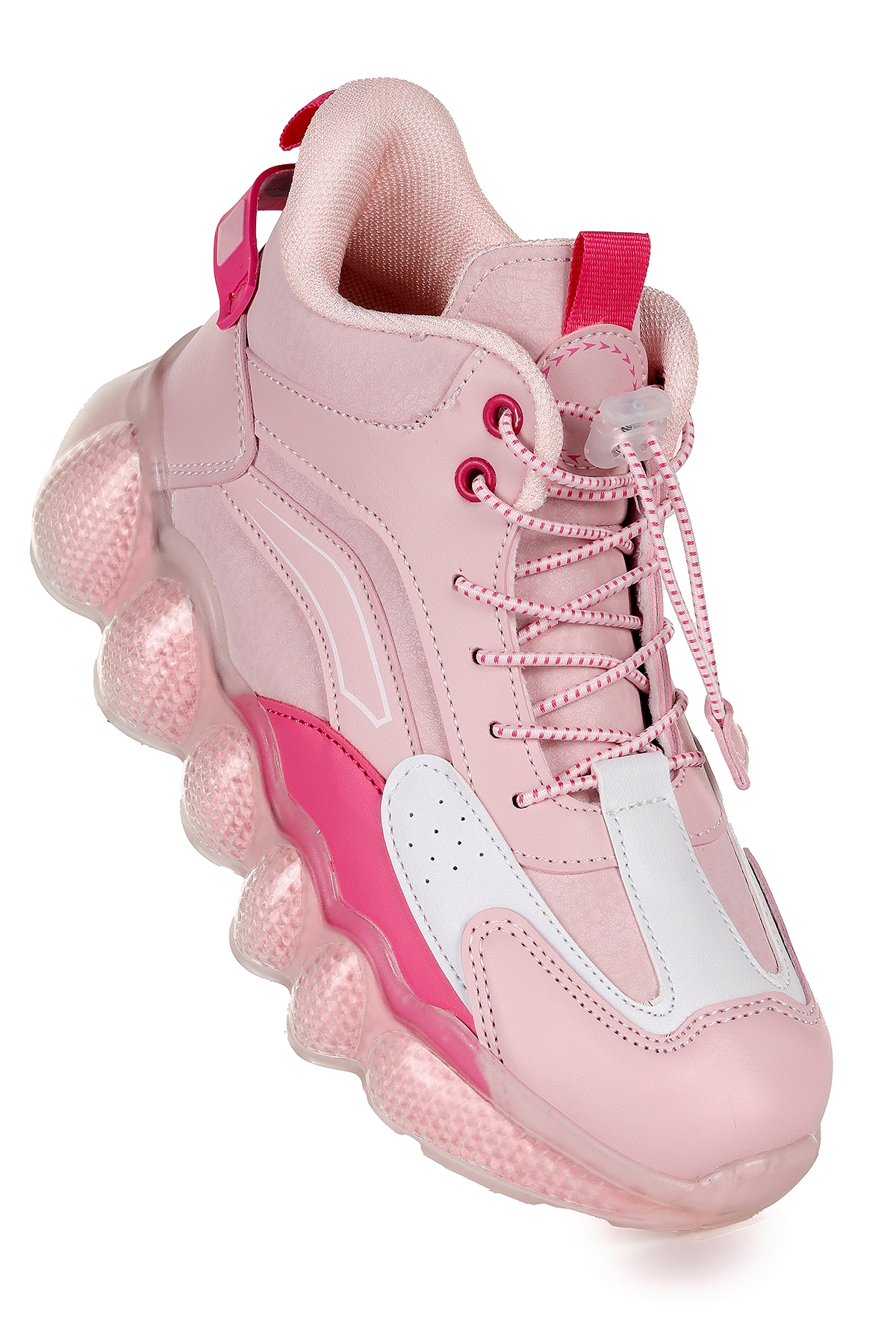 Edi Lastikli Günlük Kız Çocuk Bot Ayakkabı Pudra - Fuşya - Görsel 2