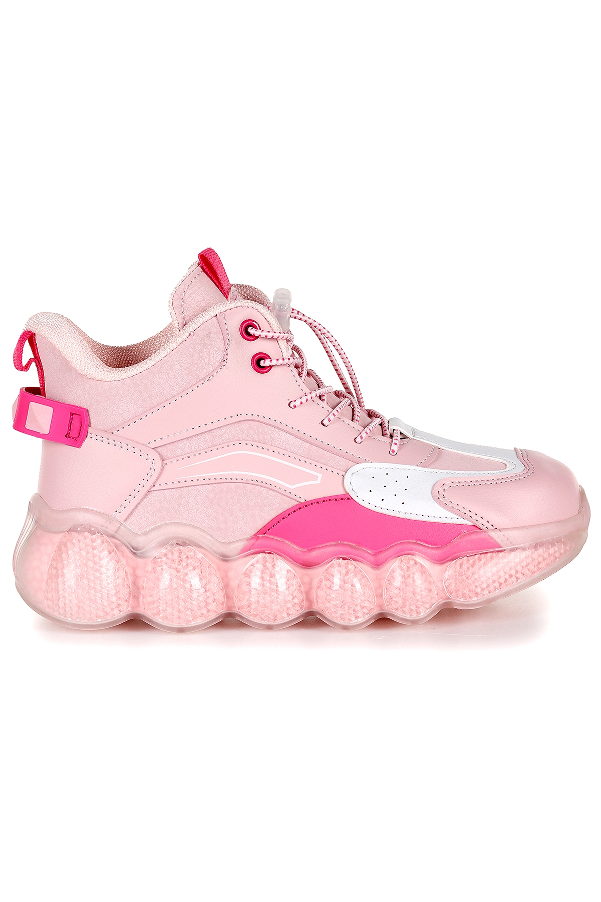 Edi Lastikli Günlük Kız Çocuk Bot Ayakkabı Pudra - Fuşya - Görsel 5