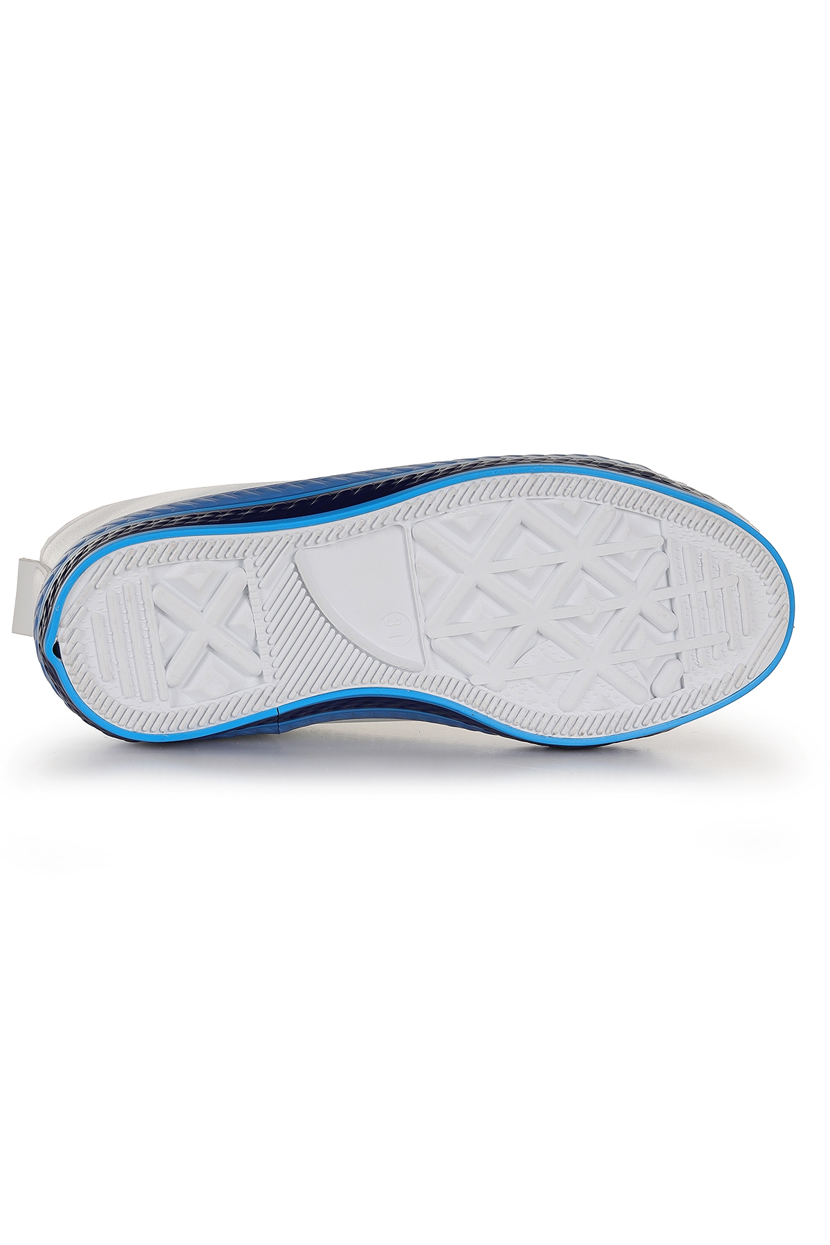 Pant Günlük Bağcıklı Fermuarlı Erkek Çocuk Spor Ayakkabı Beyaz - Mavi - Görsel 6