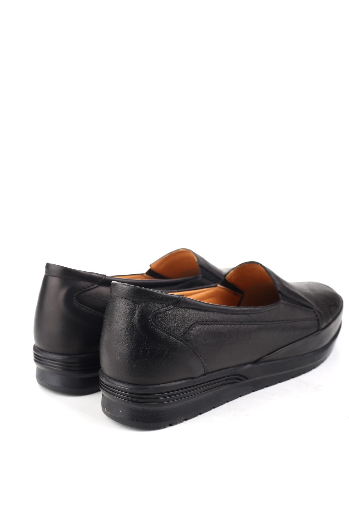 4112 Kadın Ortopedik Kauçuk Taban Deri Ayakkabı - Görsel 5