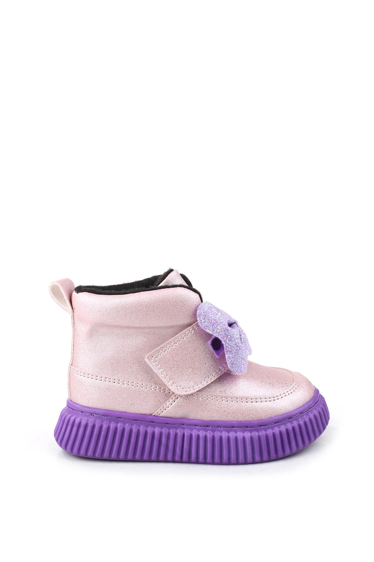 Arzn-4130 Cırtlı Kaymaz Taban Kız Bebek Bot - Görsel 3