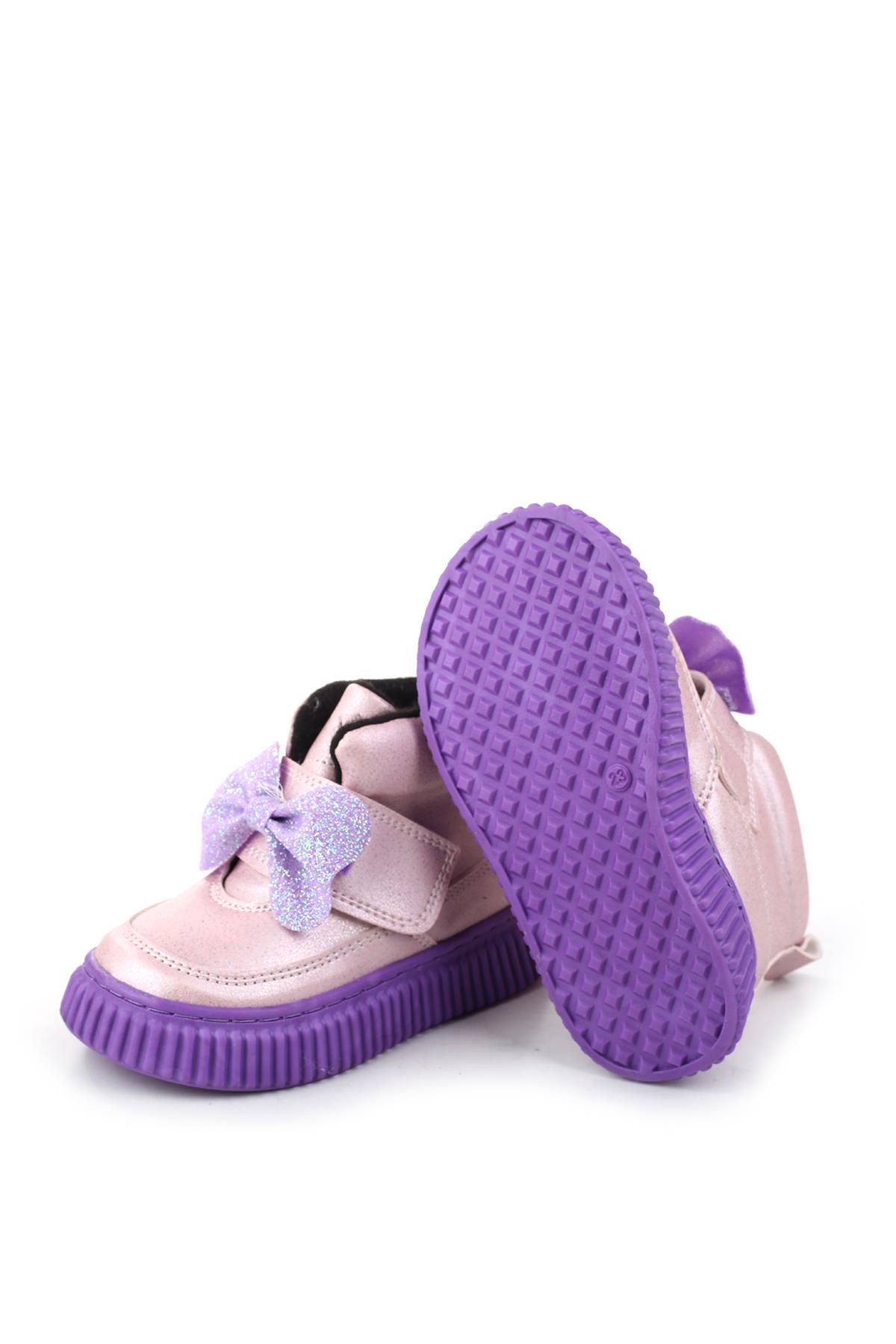 Arzn-4130 Cırtlı Kaymaz Taban Kız Bebek Bot - Görsel 6