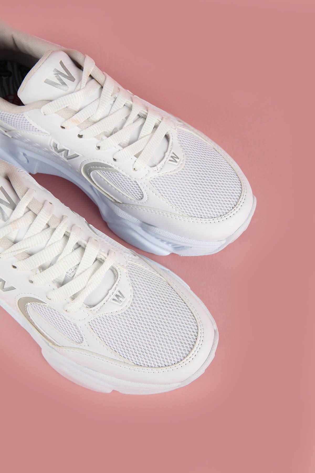 Kadın Anorak Spor Ayakkabı BEYAZ GÜMÜŞ - Görsel 4