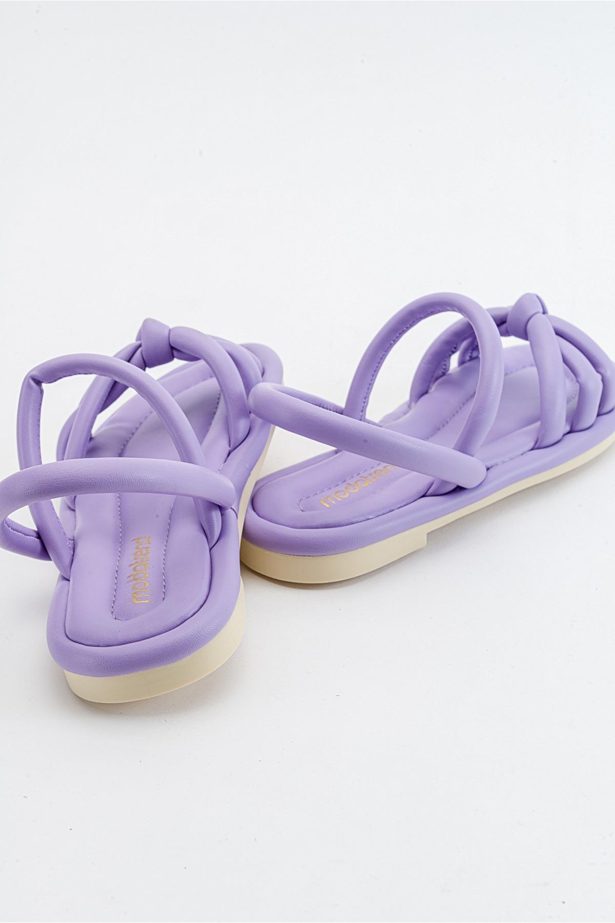 Tek Biyeli Boğumlu Kadın Sandalet LİLA - Görsel 5