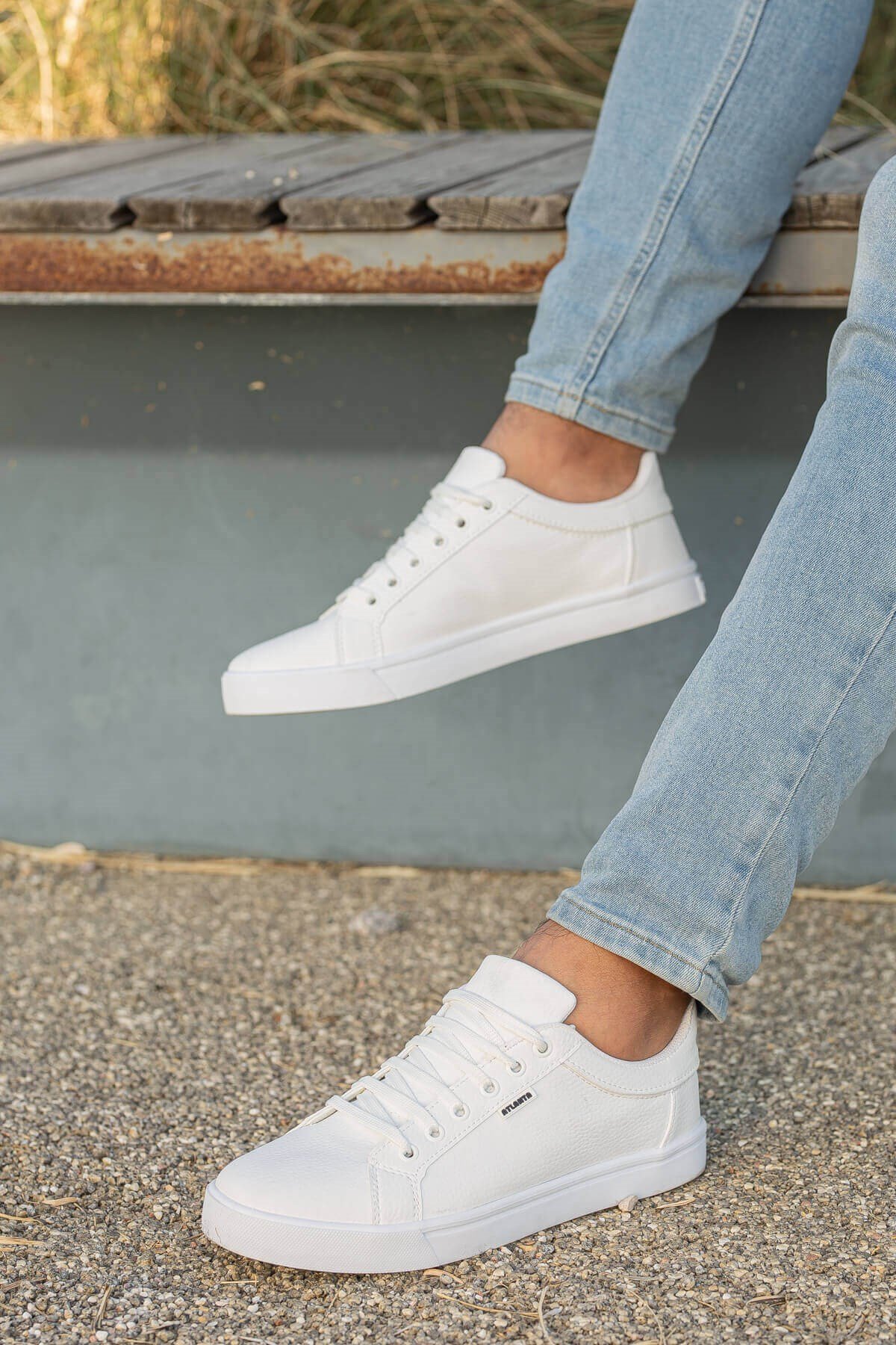 Ccway Erkek Spor Ayakkabı BEYAZ BEYAZ - Görsel 4