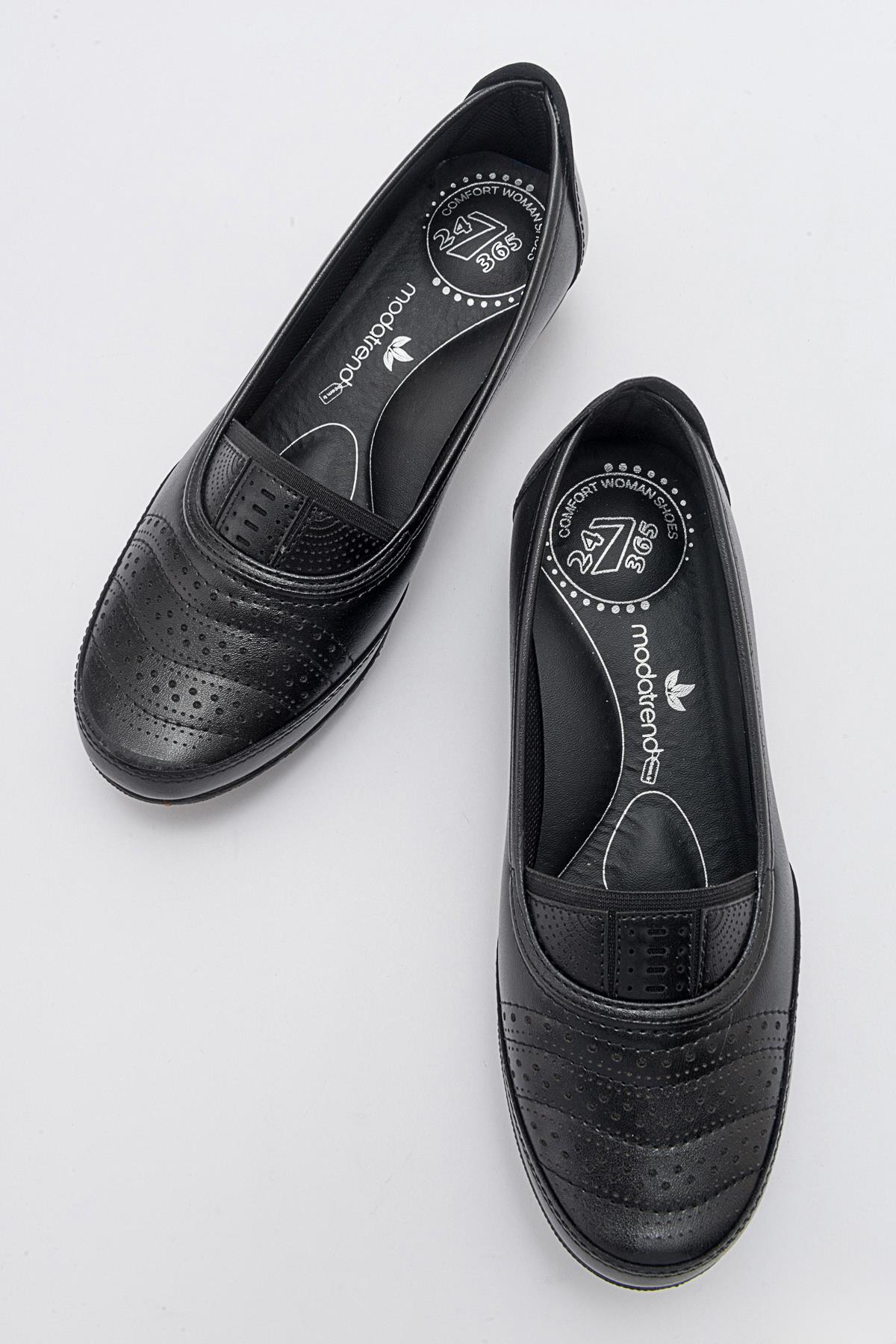 Kaydırmaz Kadın Babet SİYAH CİLT SİYAH - Görsel 6