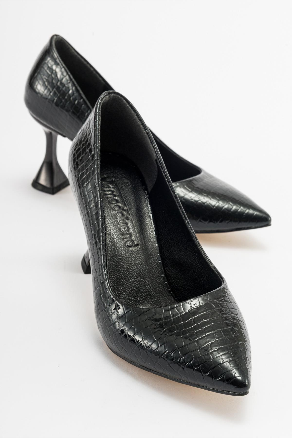 Kadın Stiletto SİYAH KROKO - Görsel 2