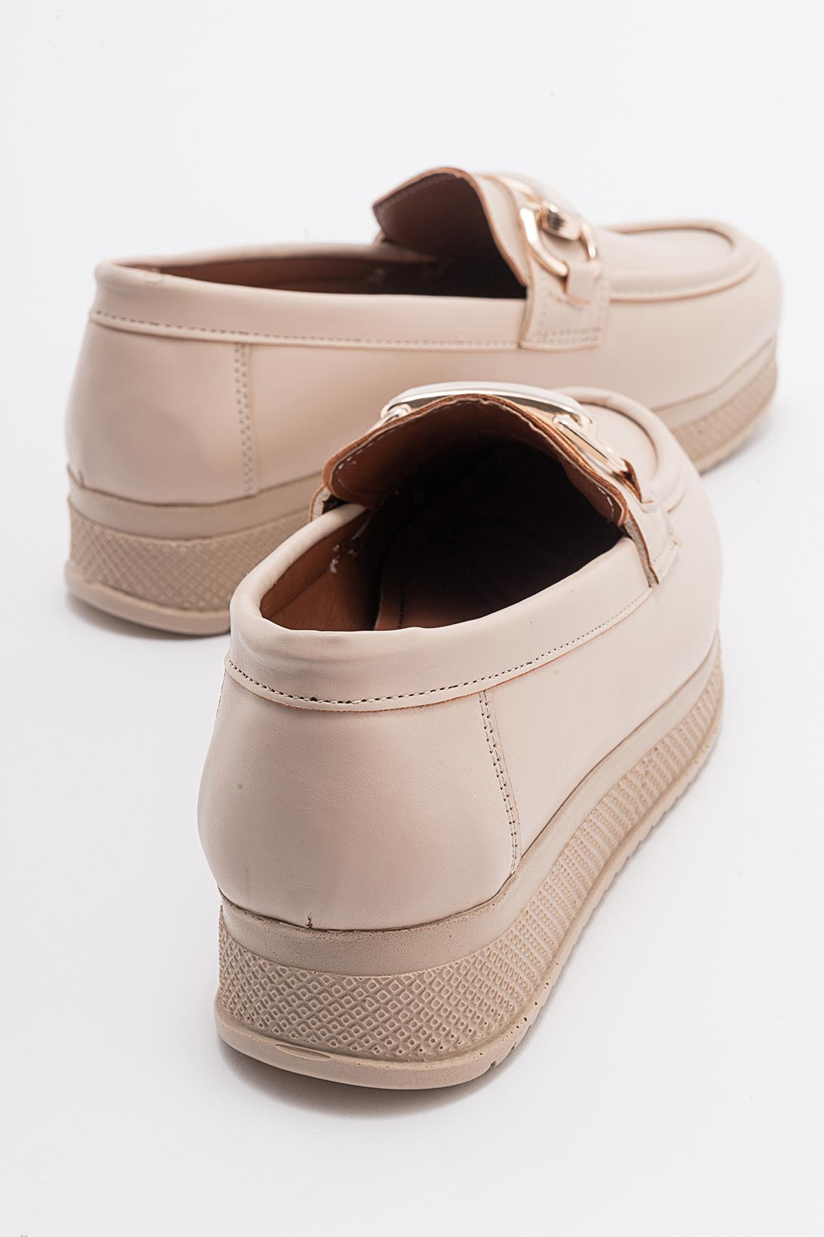 Kadın Tokalı Ayakkabı TEN CİLT - Görsel 5