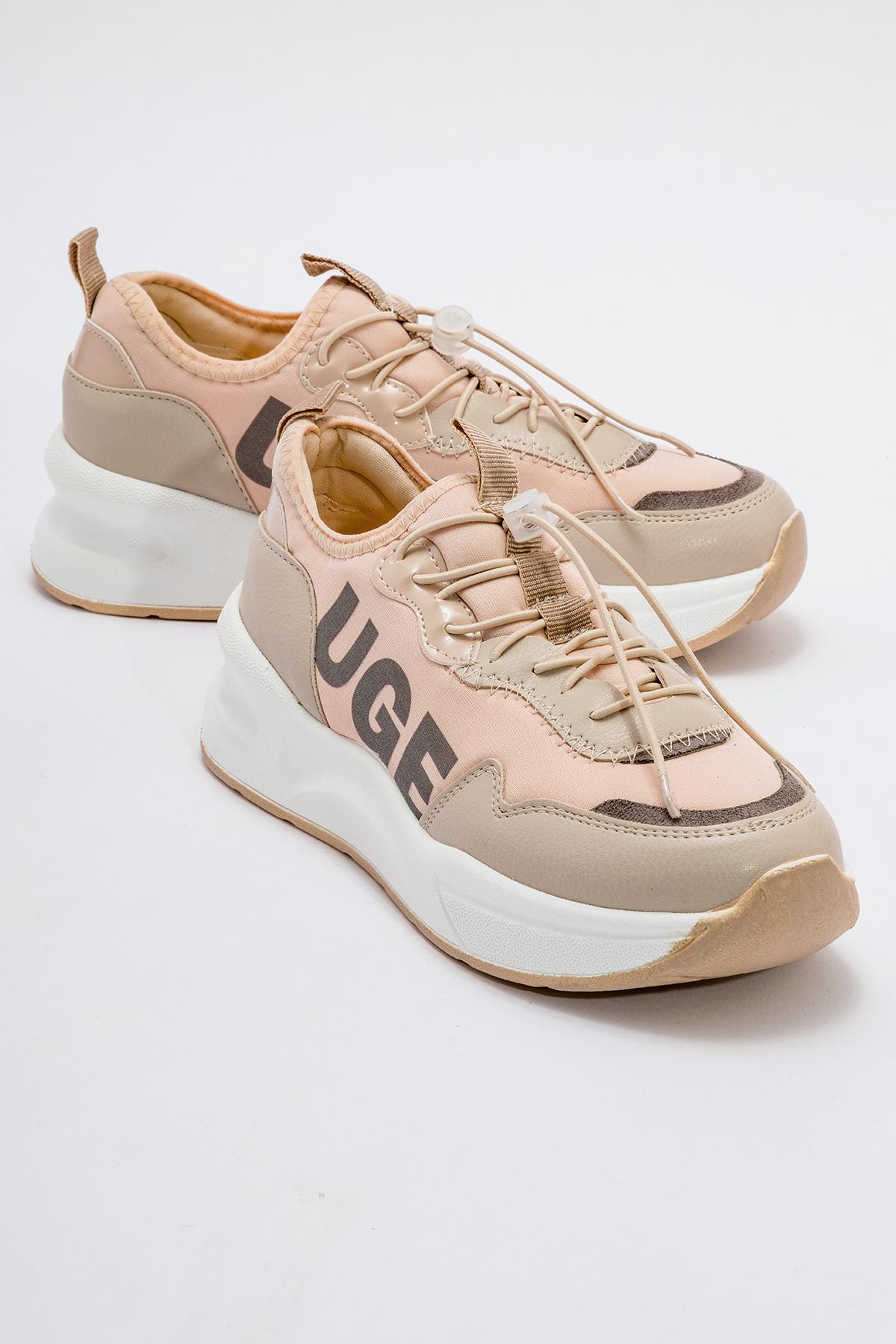 Kaydırmaz Kadın Spor Ayakkabı NUDE - Görsel 2