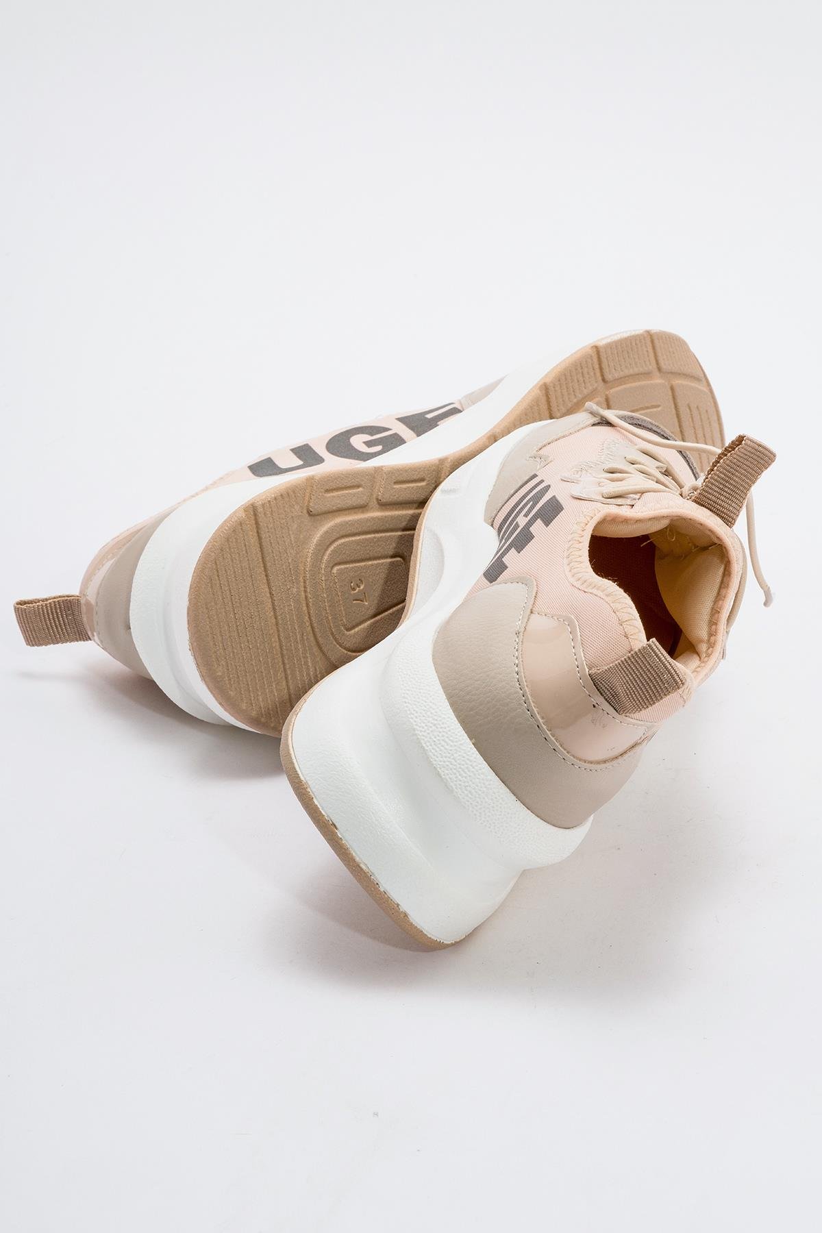 Kaydırmaz Kadın Spor Ayakkabı NUDE - Görsel 5