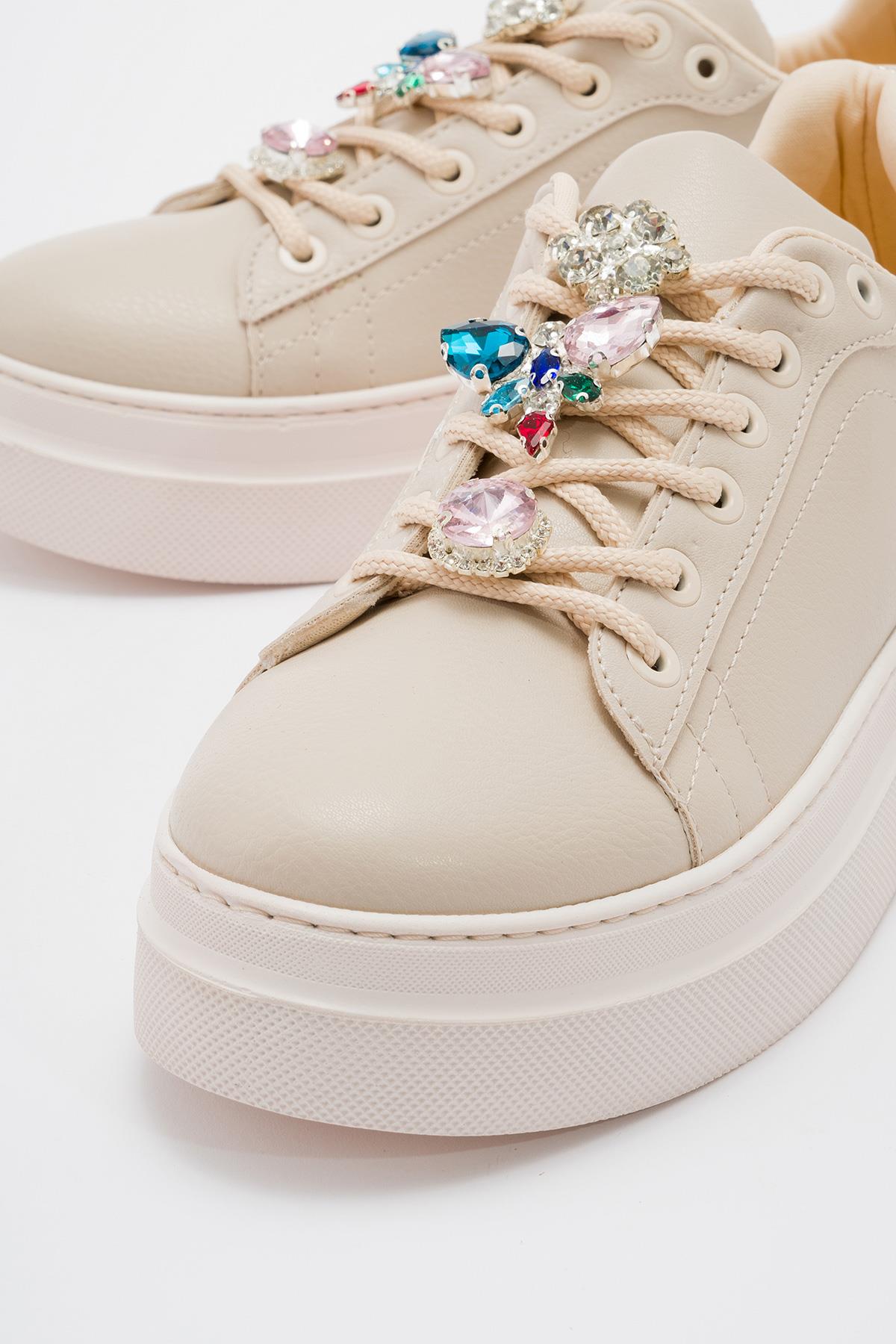 Kaydırmaz Kadın Spor Ayakabı TEN ALTIN - Görsel 4