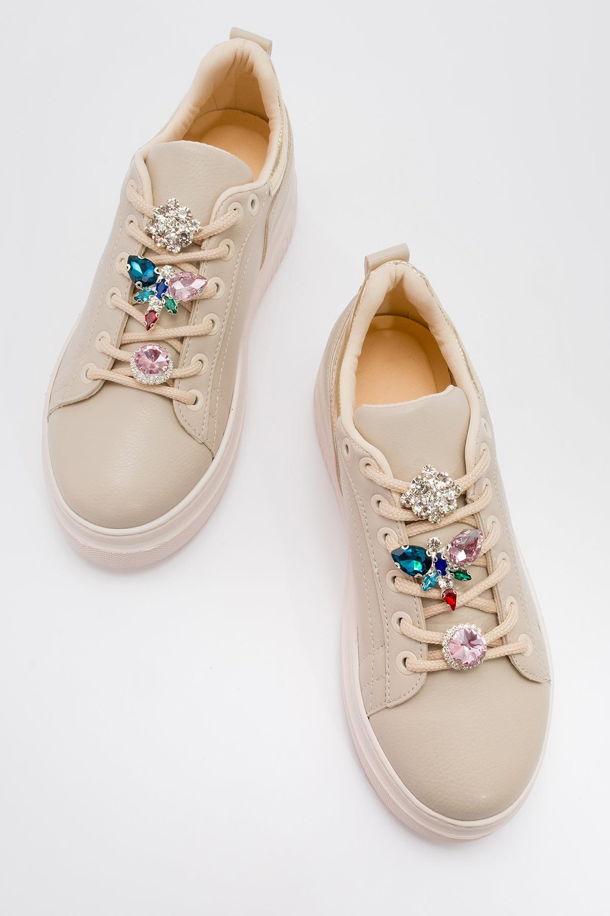 Kaydırmaz Kadın Spor Ayakabı TEN ALTIN - Görsel 6