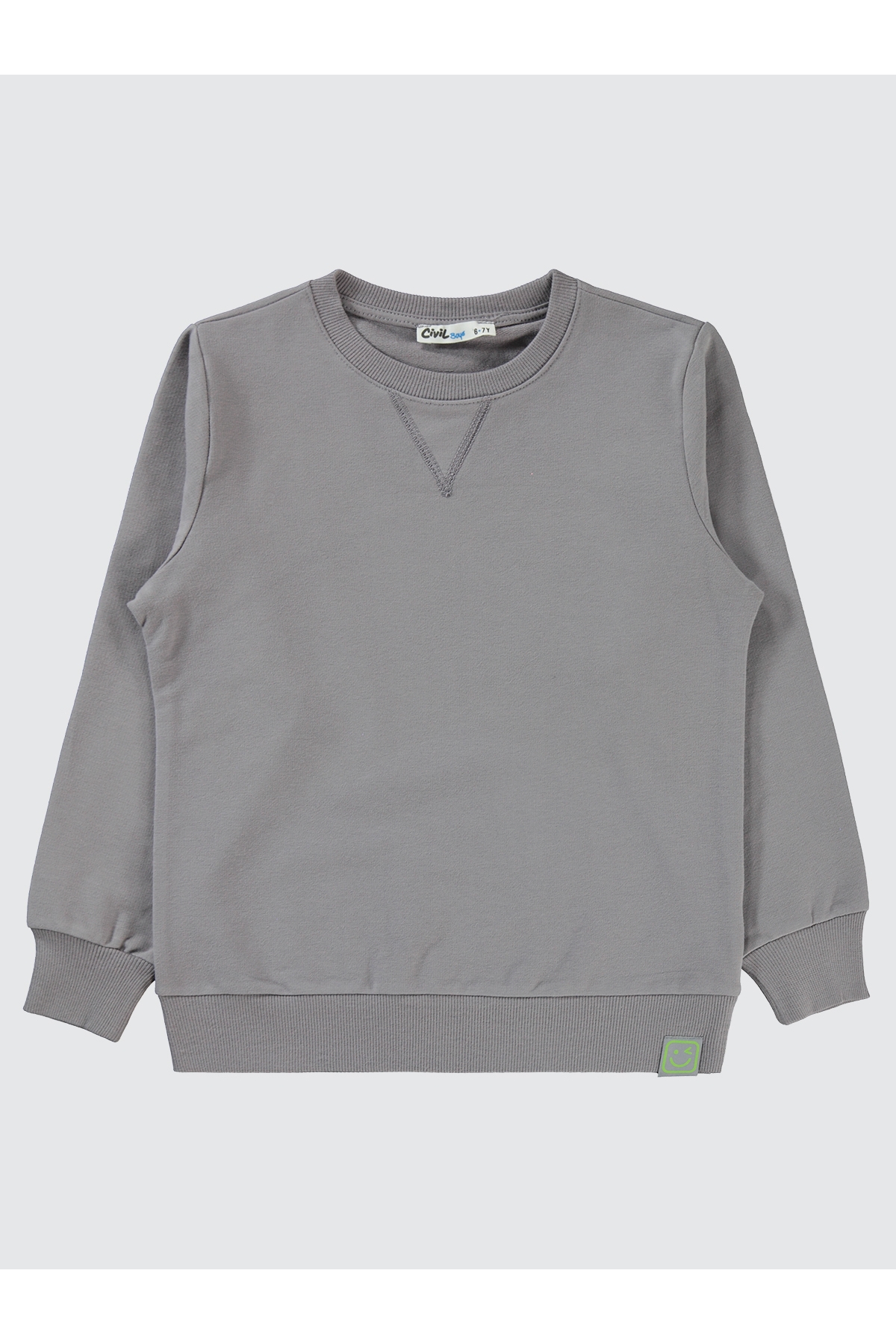 Erkek Çocuk Sweatshirt 10-13 Yaş Gri