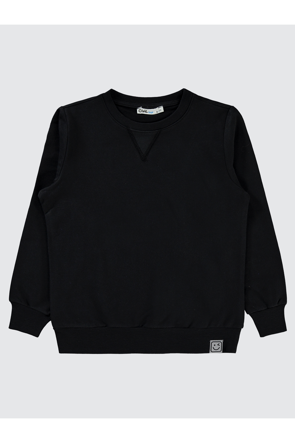 Erkek Sweatshirt 6-9 Yaş Siyah