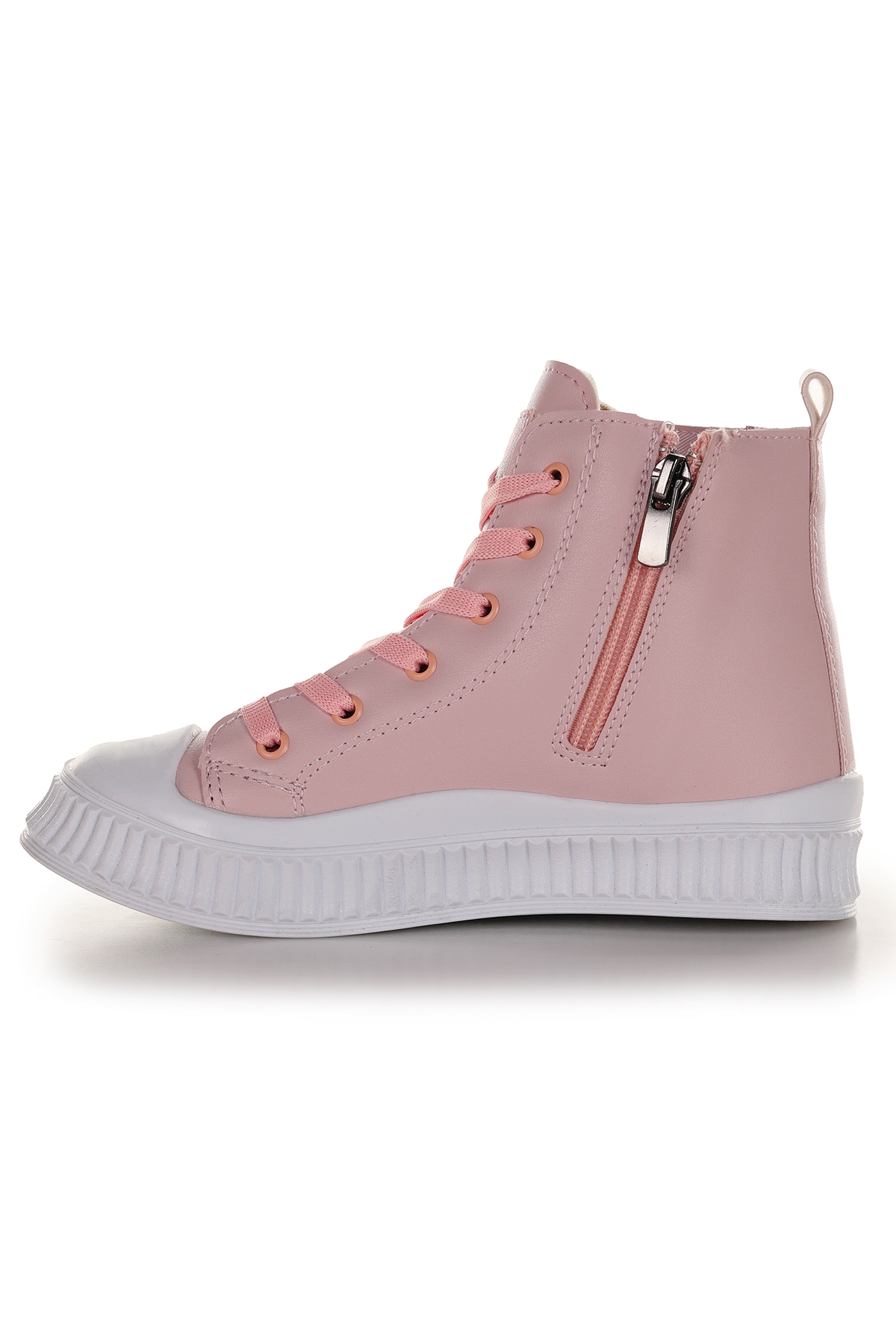 Wasp Fermuarlı Günlük Kız Bebek Bot Ayakkabı Pudra - Görsel 4