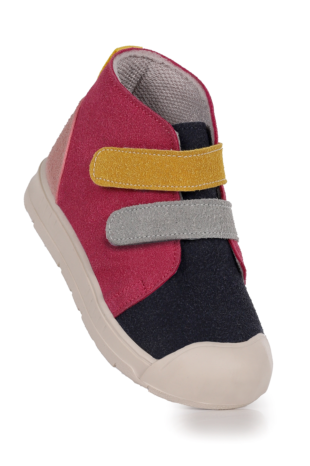 Mufasa İlk Adım Cırtlı Kız Bebek Günlük Bot Ayakkabı Lacivert - Fuşya - Görsel 4