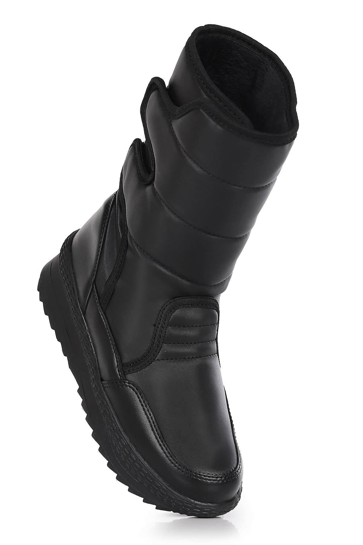 Riko Cırtlı Termo Taban Kız Çocuk Kar Botu Siyah - Görsel 4