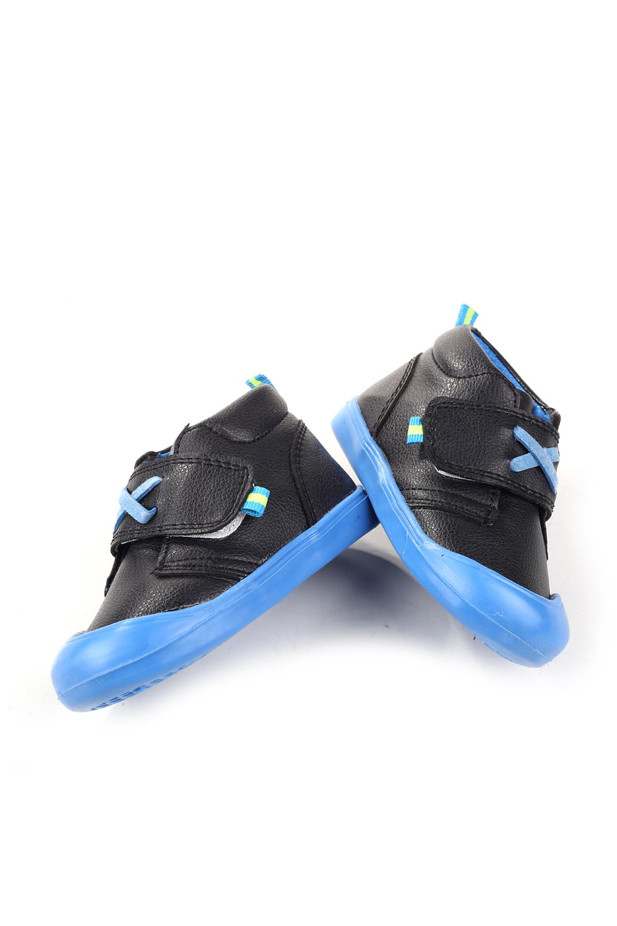 Arzn-4132 Cırtlı Kaymaz Taban Erkek Bebek Bot - Görsel 4