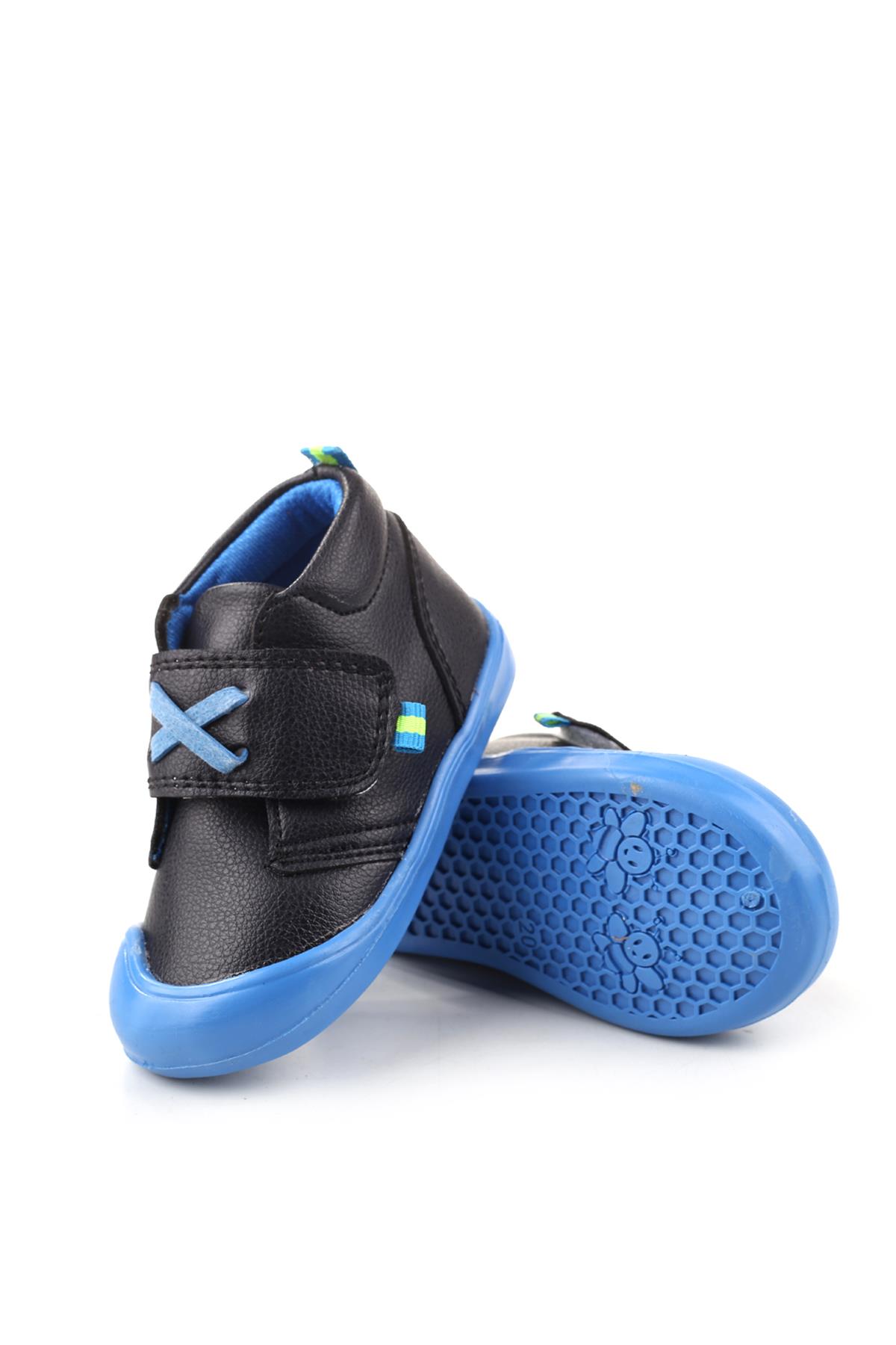 Arzn-4132 Cırtlı Kaymaz Taban Erkek Bebek Bot - Görsel 6