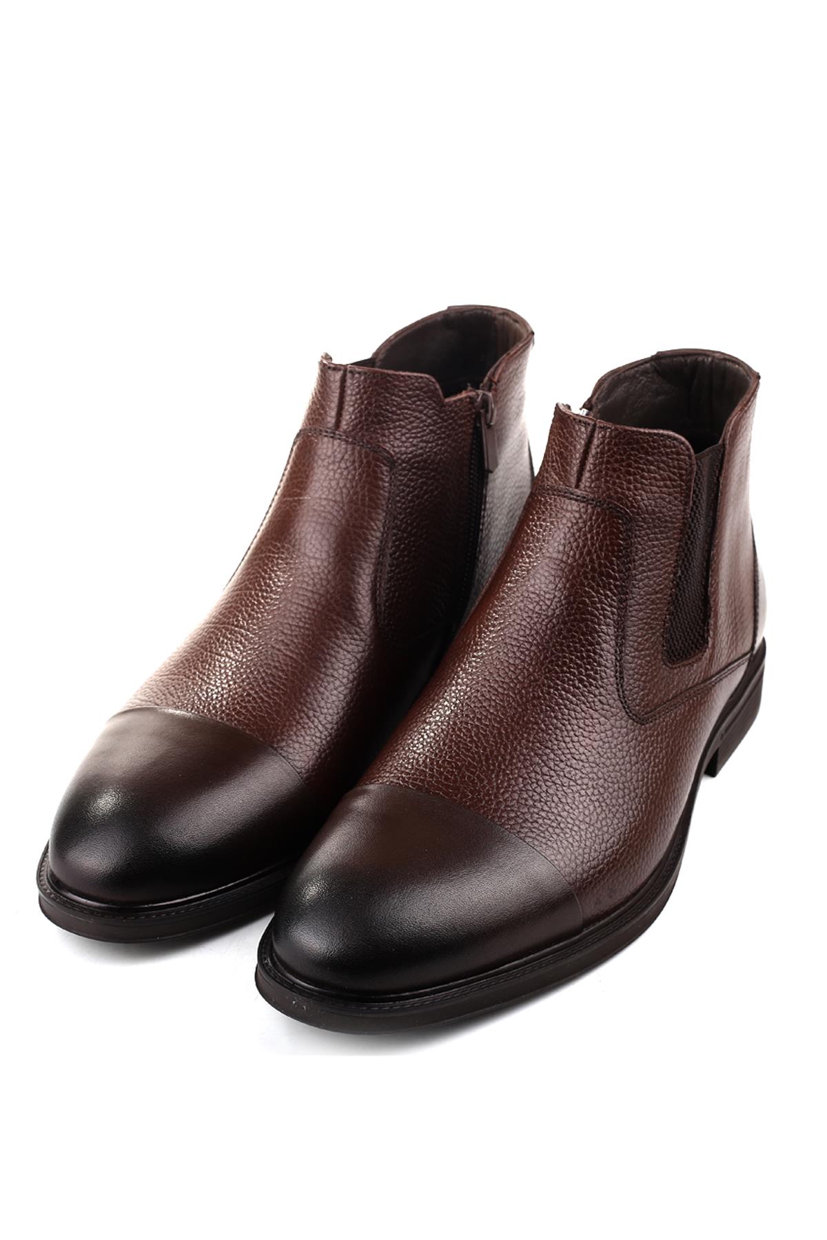 Mntn-5866 Hakiki Deri Termo Taban Günlük Erkek Bot - Görsel 3