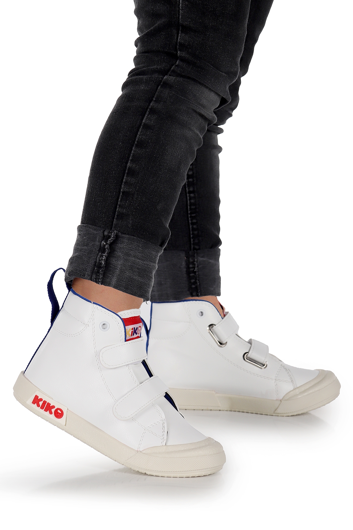 Garf Günlük Cırtlı Erkek Bebek Bot Ayakkabı Beyaz - Mavi - Görsel 2