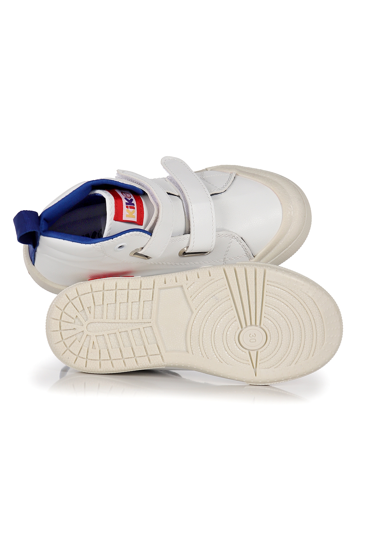 Garf Günlük Cırtlı Erkek Bebek Bot Ayakkabı Beyaz - Mavi - Görsel 6