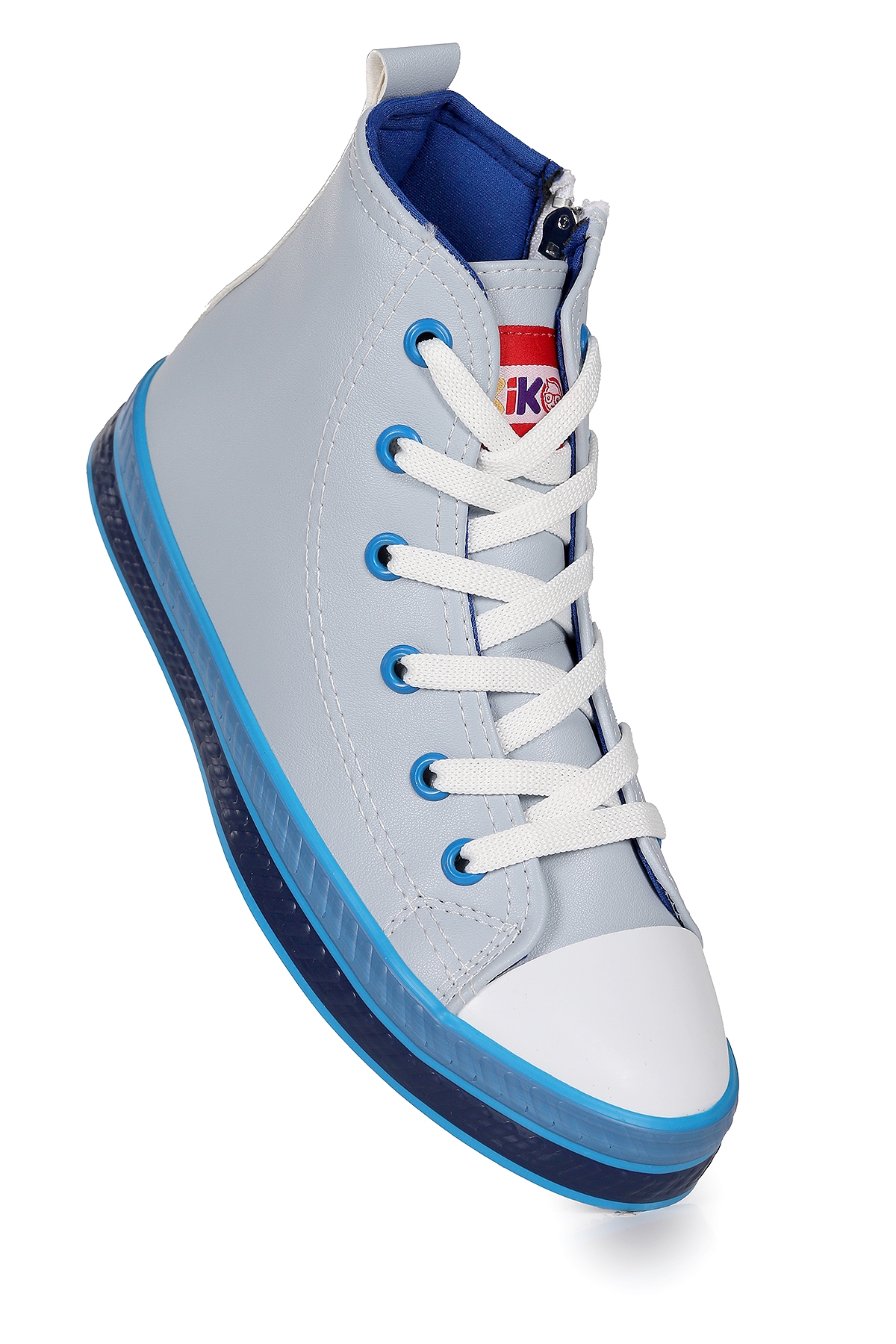 Pant Günlük Bağcıklı Fermuarlı Erkek Bebek Spor Ayakkabı Mavi - Görsel 4