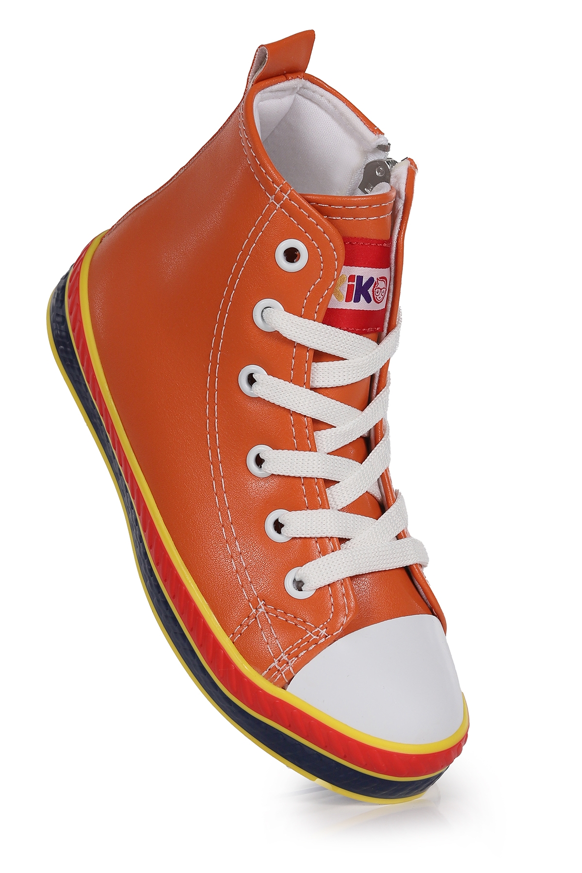 Pant Günlük Bağcıklı Fermuarlı Erkek Bebek Spor Ayakkabı Turuncu - Görsel 4