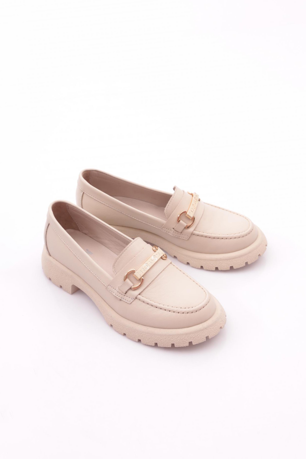 4261 Kadin Aksesuarli Loafer Ayakkabi - Görsel 3