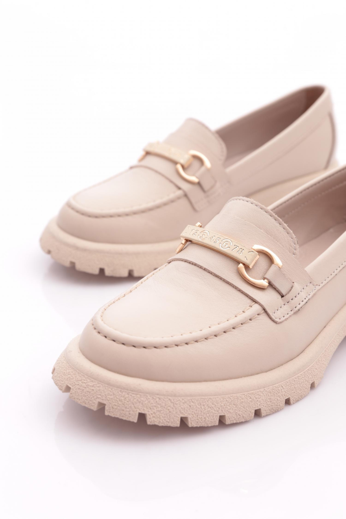 4261 Kadin Aksesuarli Loafer Ayakkabi - Görsel 5