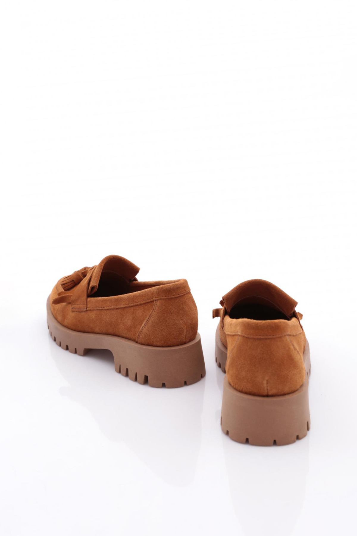 Dgn Dgn 2840 Kadin Kalin Taban Püsküllü Loafer Ayakkabi Casual Ayakkabı | Flo Taba - 4. görsel