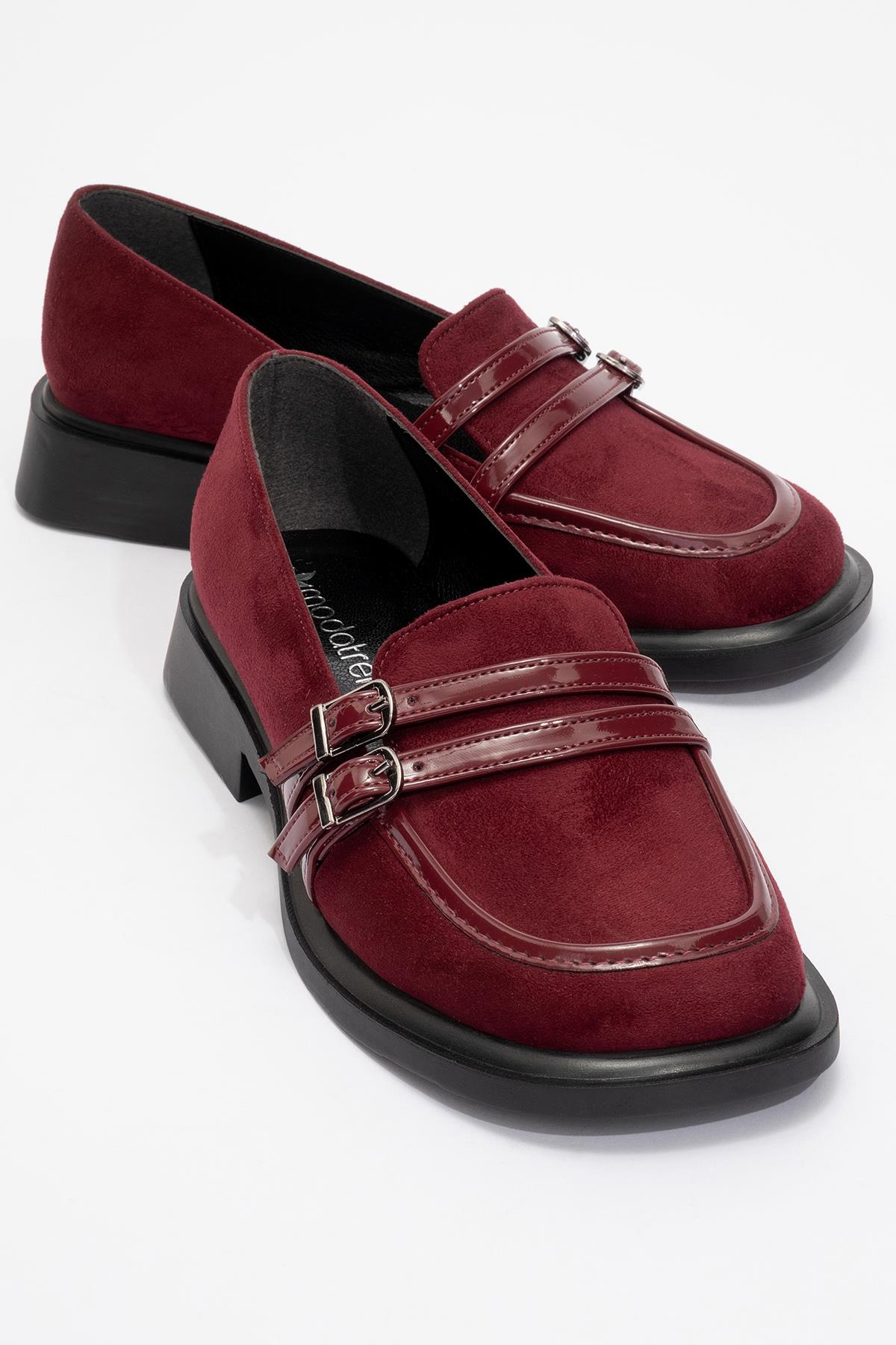 Kadın Günlük Ayakkabı BORDO SÜET BORDO RUGAN - Görsel 2