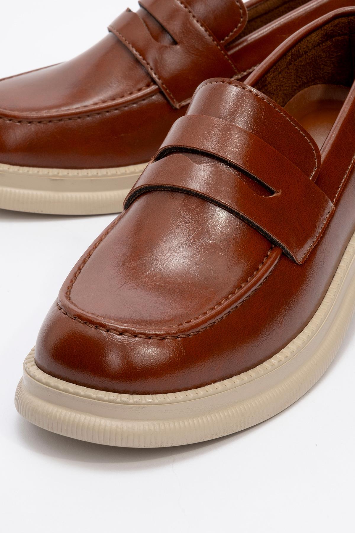 Kaydırmaz Kadın Günlük Ayakkabı TABA KIRIŞIK - Görsel 4