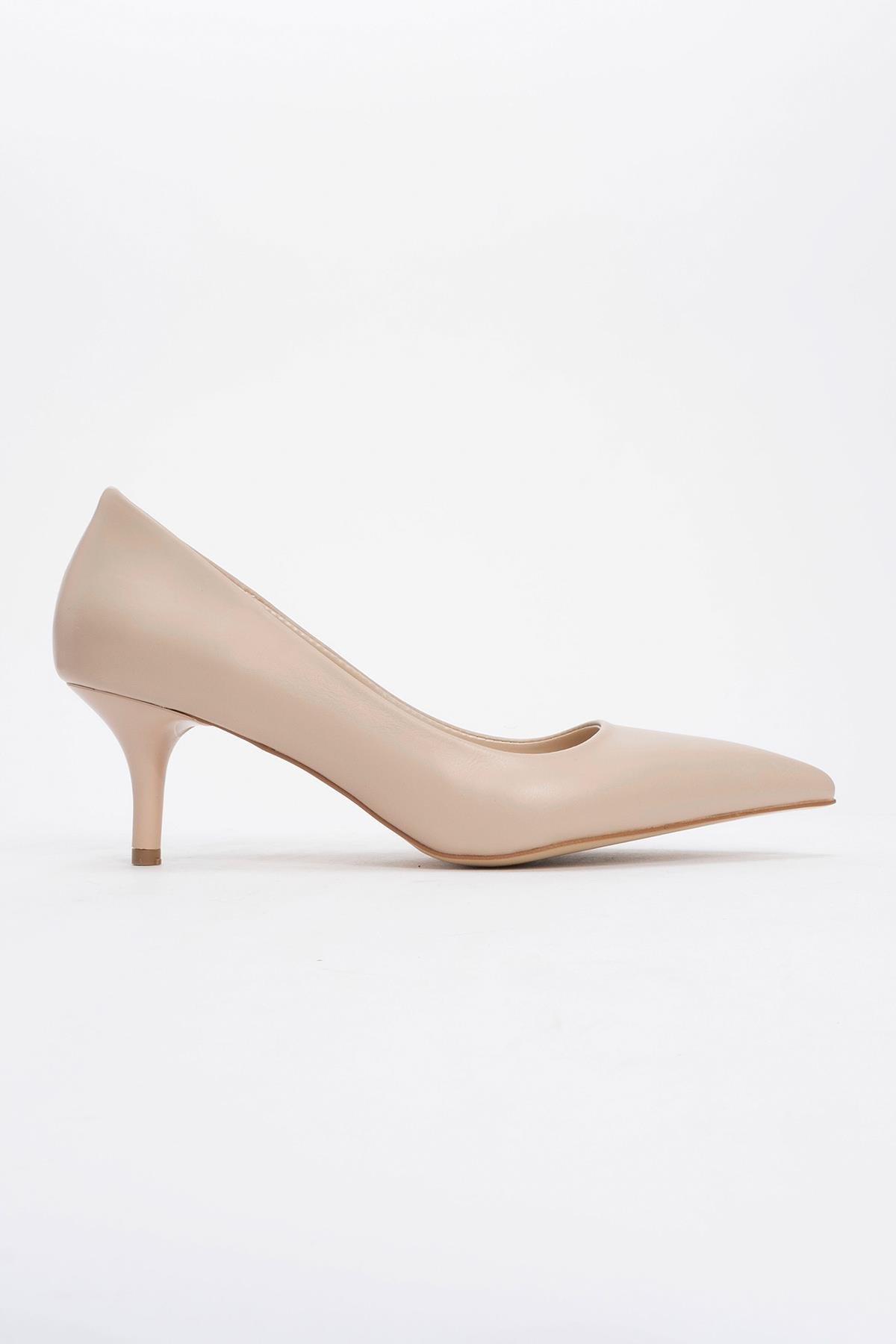 Kadın Sivri Burunlu Stiletto TEN CİLT - Görsel 3