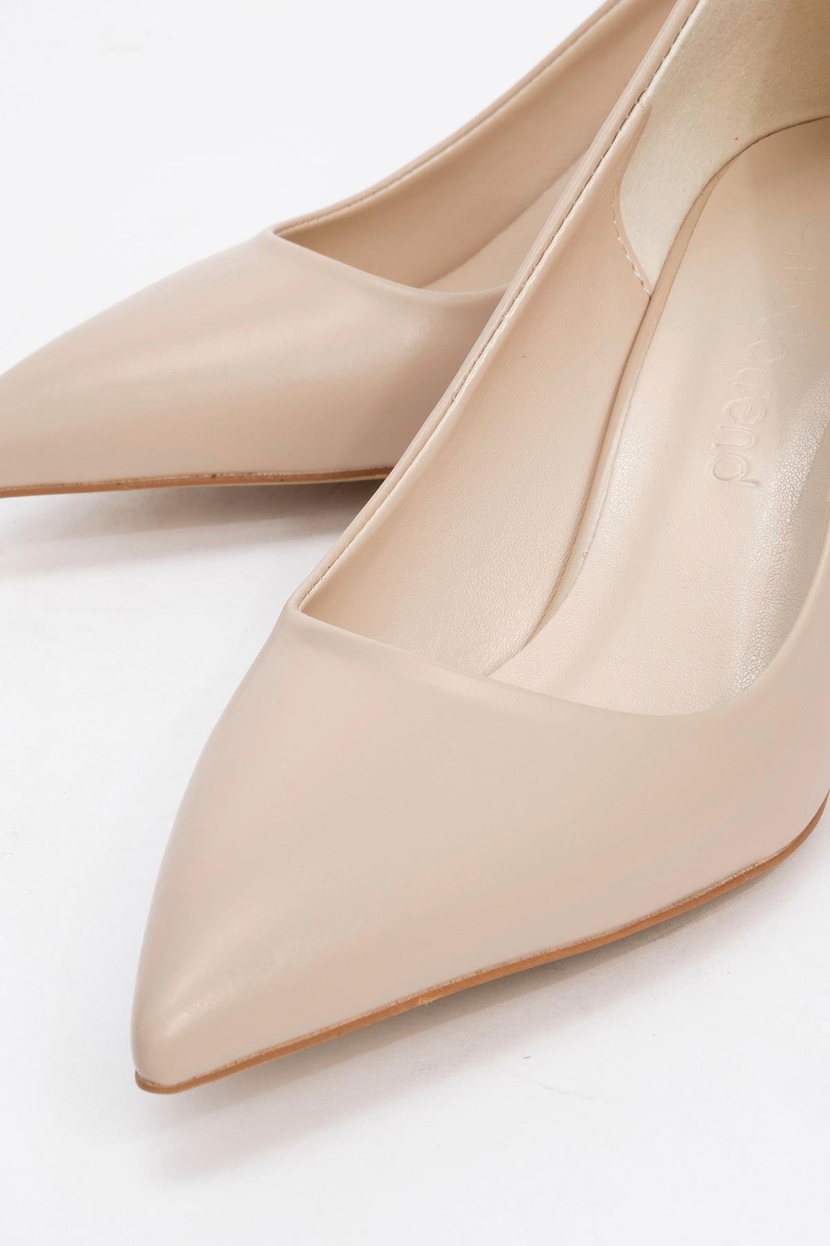 Kadın Sivri Burunlu Stiletto TEN CİLT - Görsel 4