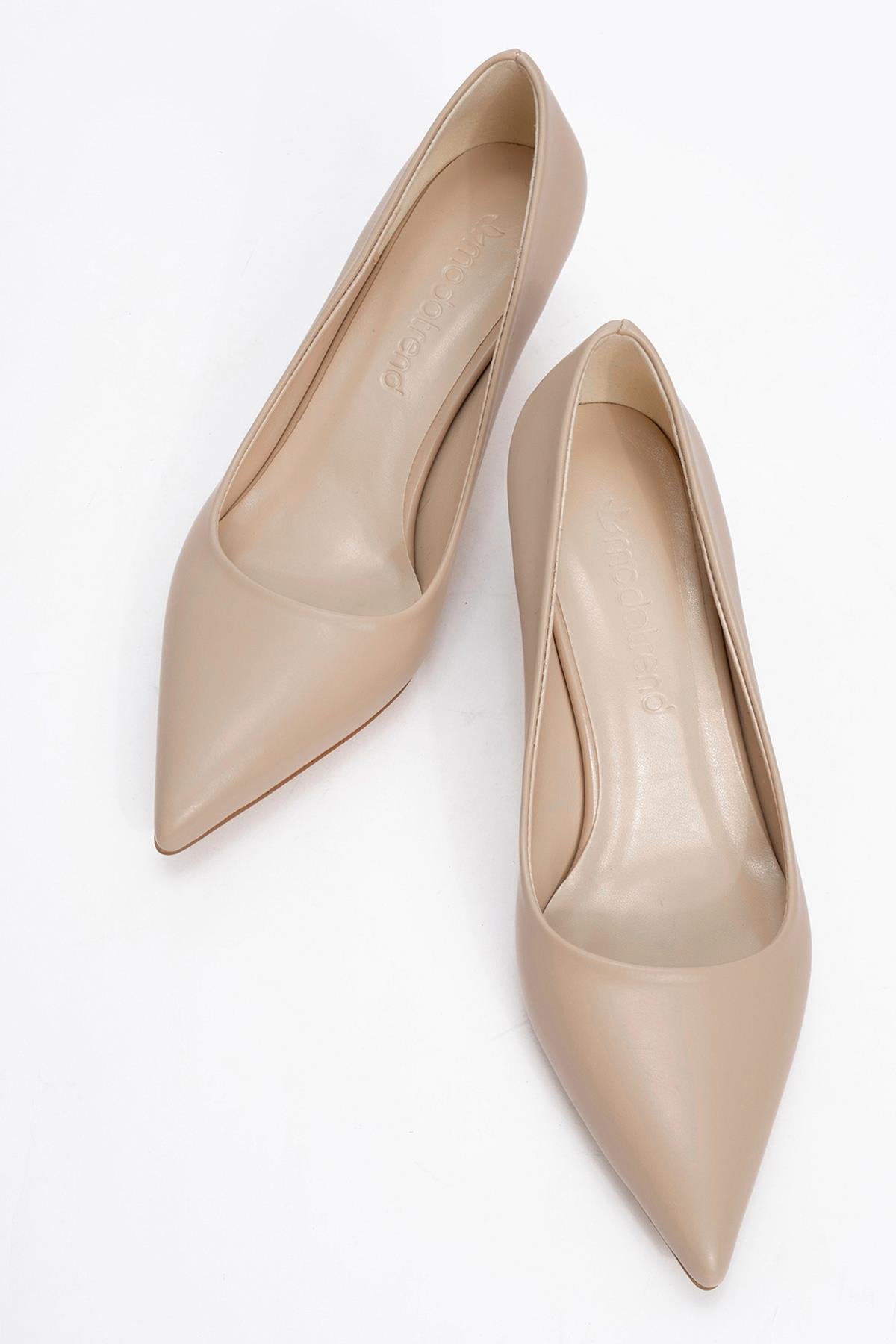 Kadın Sivri Burunlu Stiletto TEN CİLT - Görsel 6