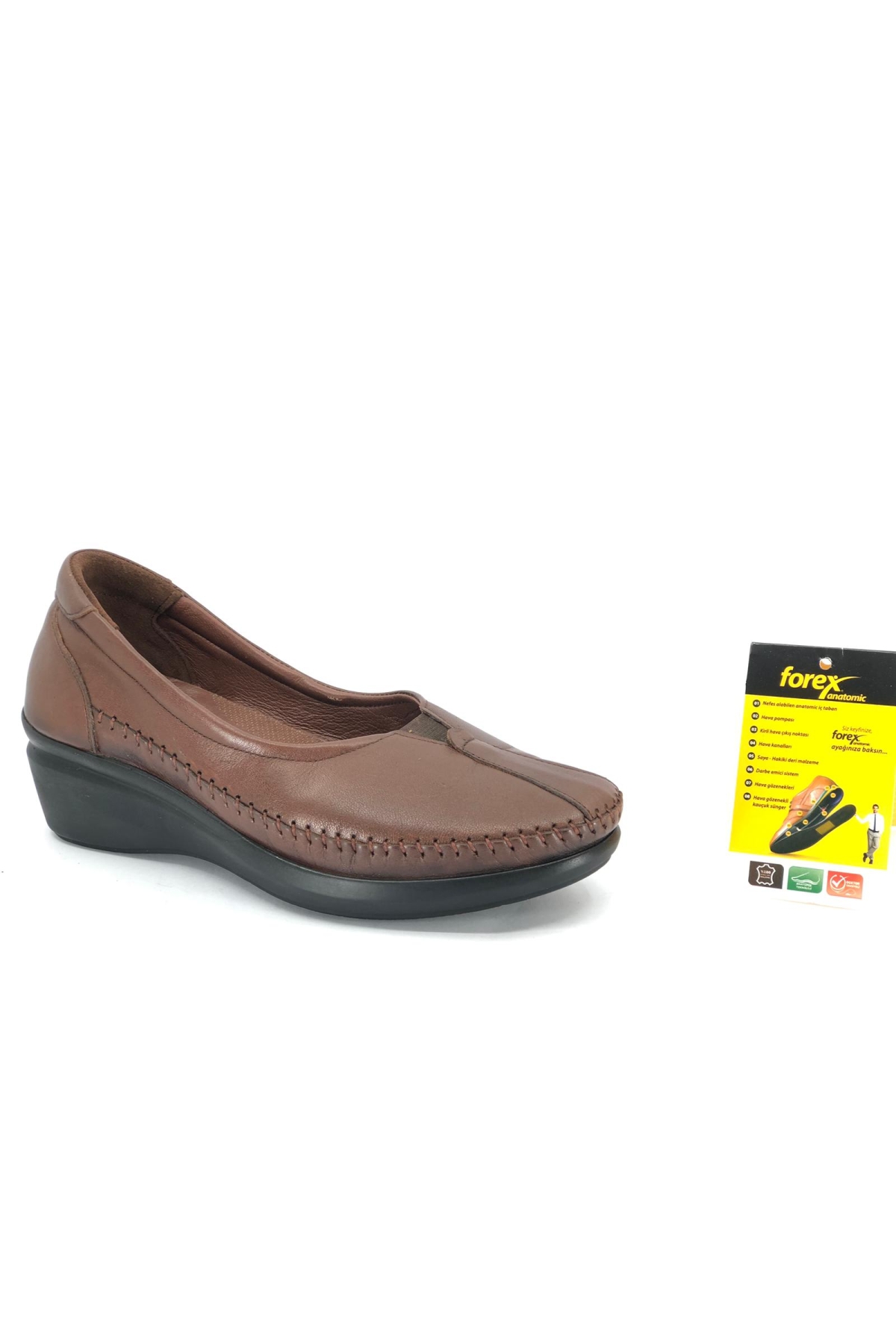 0-1013-2 Dr.Tavsiyeli Deri Kadın Casual Ayakkabı - Görsel 2