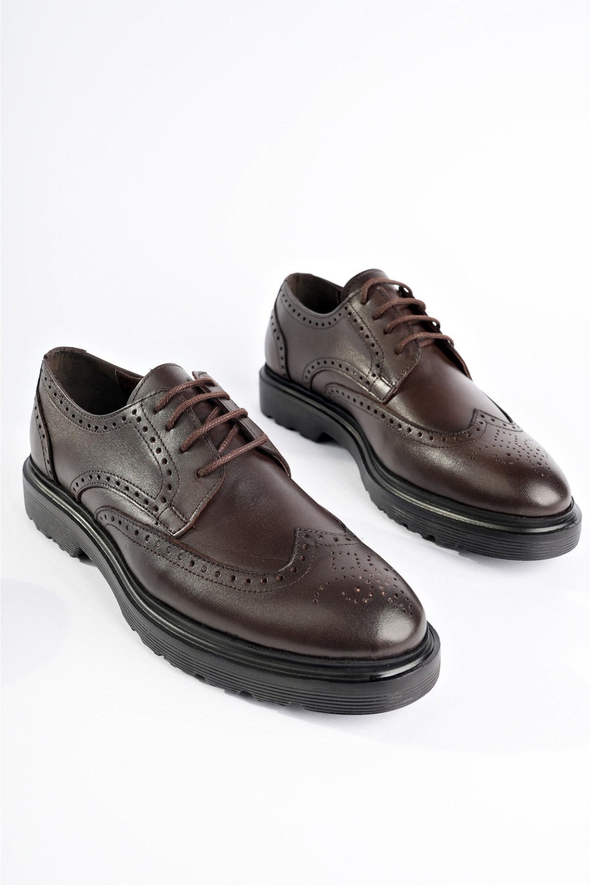ANDRE Garantili Klasik Hakiki Deri Bağcıklı Ortopedik Erkek Casual Ayakkabı - Görsel 3