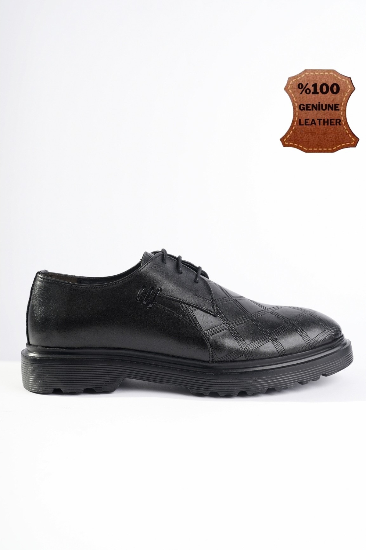 RODİLLA Garantili Klasik Hakiki Deri Bağcıklı Ortopedik Erkek Casual Ayakkabı - Görsel 7