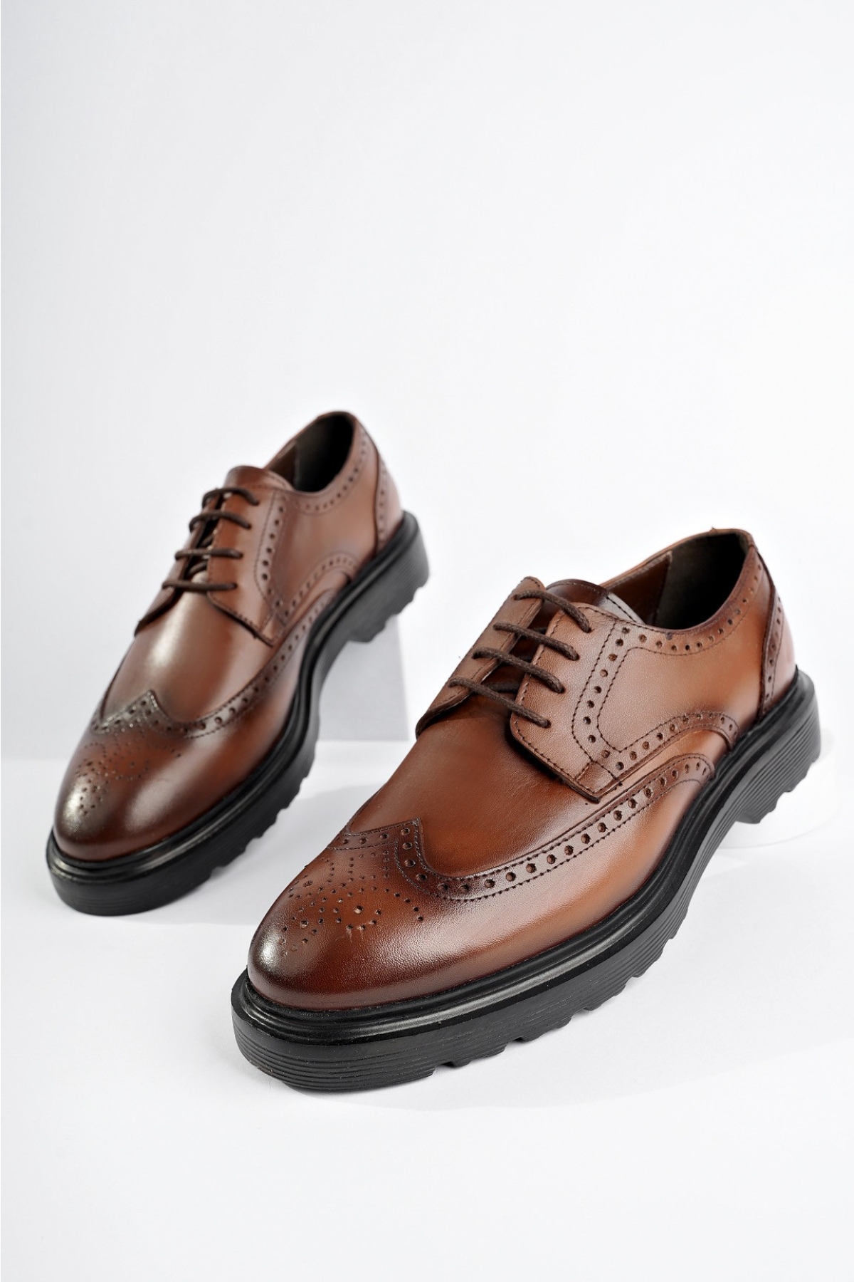 ANDRE Garantili Klasik Hakiki Deri Bağcıklı Ortopedik Erkek Casual Ayakkabı - Görsel 3