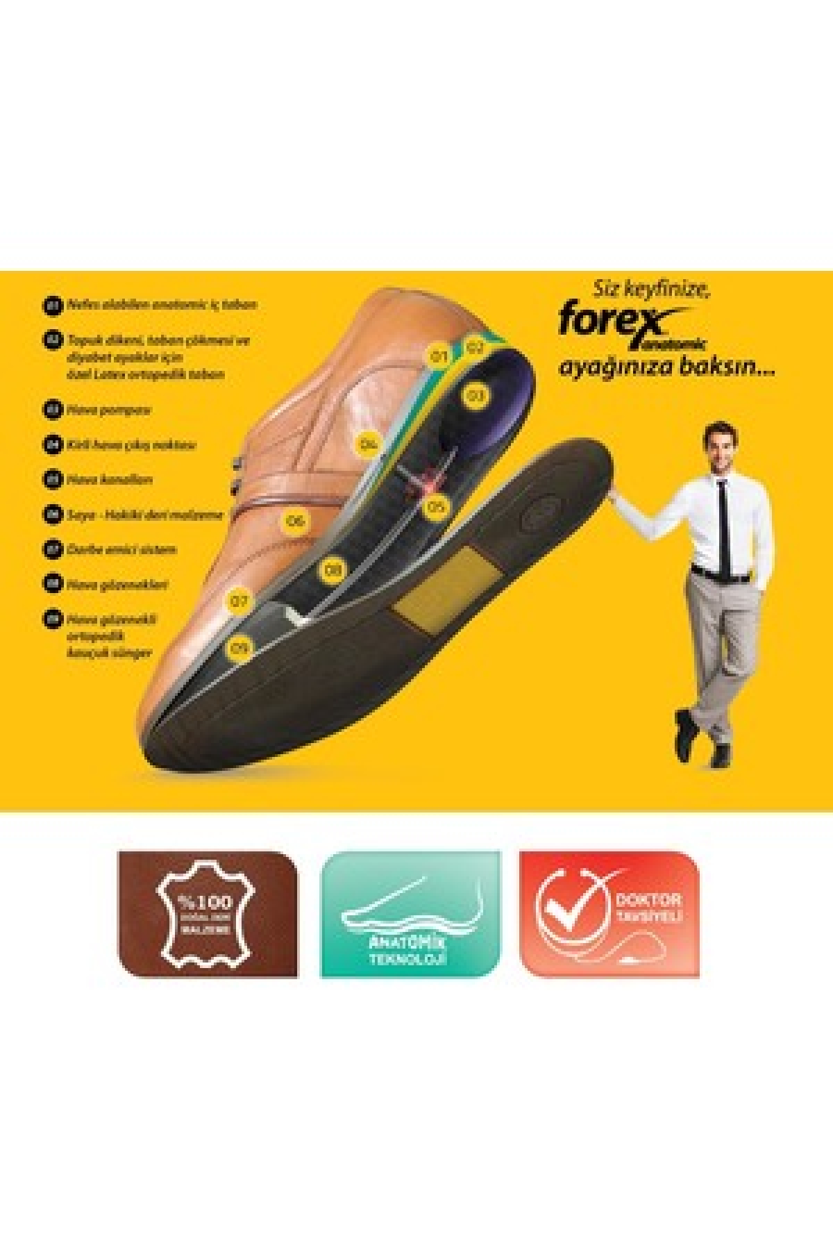 0-1005 %100 Deri Dr.Tavsiyeli Kadın Casual Ayakkabı - Görsel 8