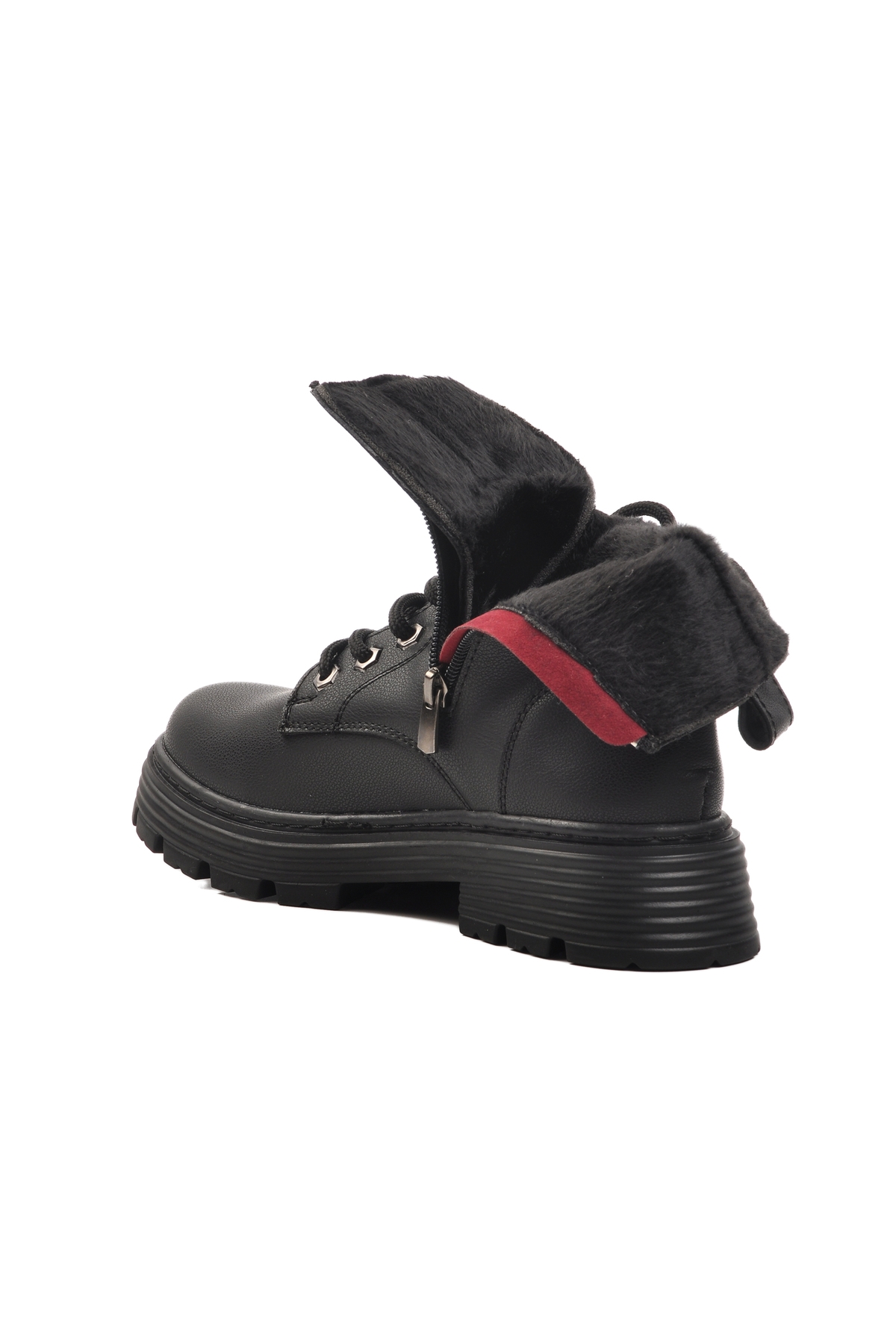 Siyah İçi Kürklü Kadın Bot FO222 G - Görsel 5