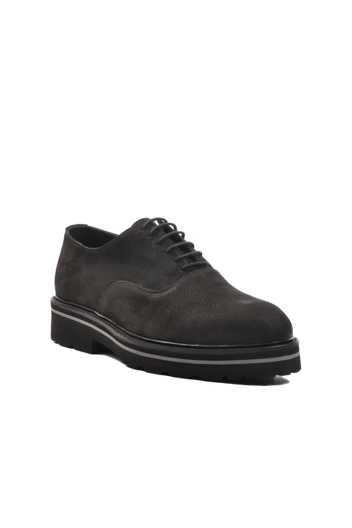 Siyah Nubuk Hakiki Deri Erkek Klasik Ayakkabı Premium 2875 M - Görsel 4