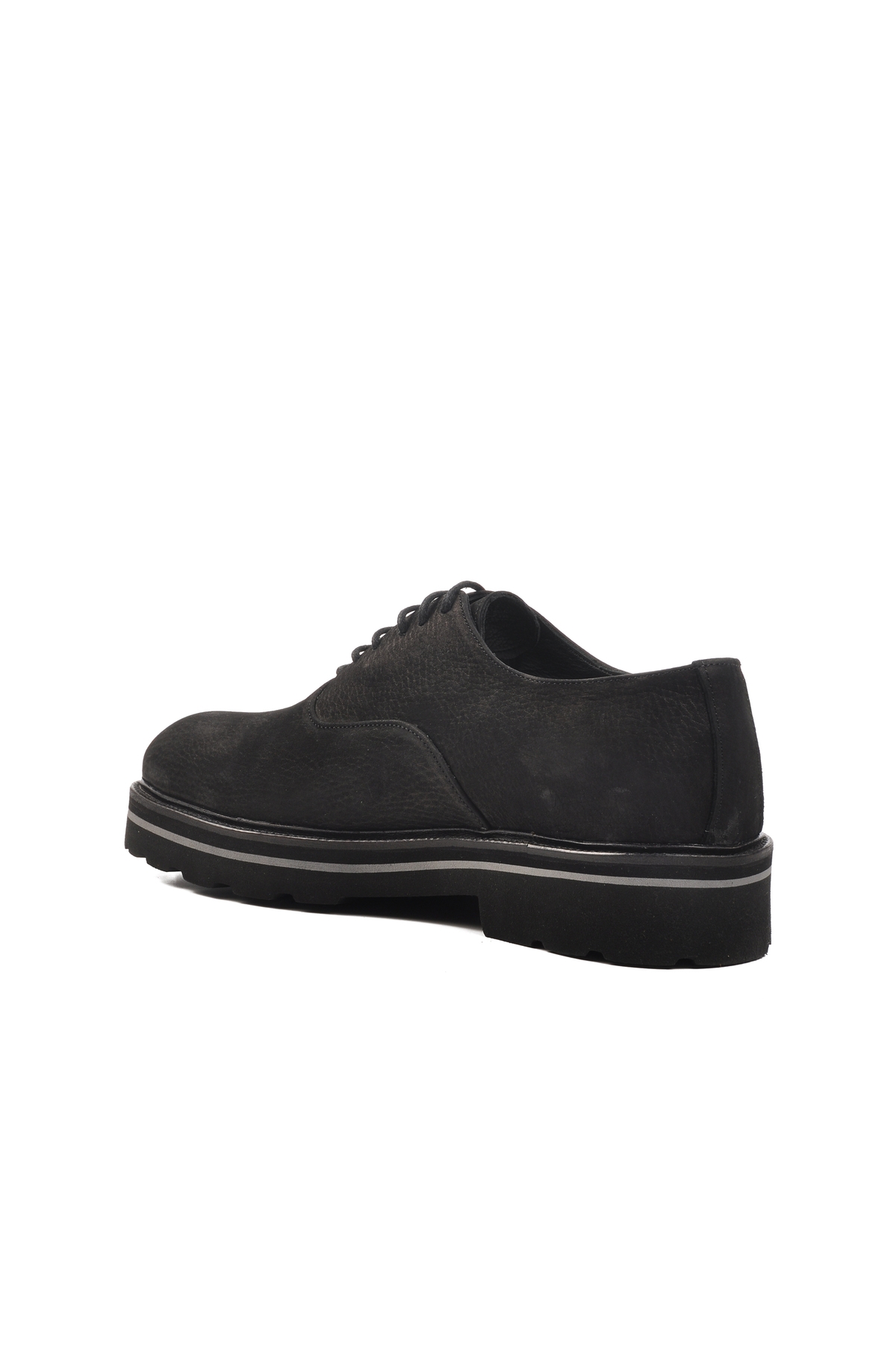 Siyah Nubuk Hakiki Deri Erkek Klasik Ayakkabı Premium 2875 M - Görsel 5