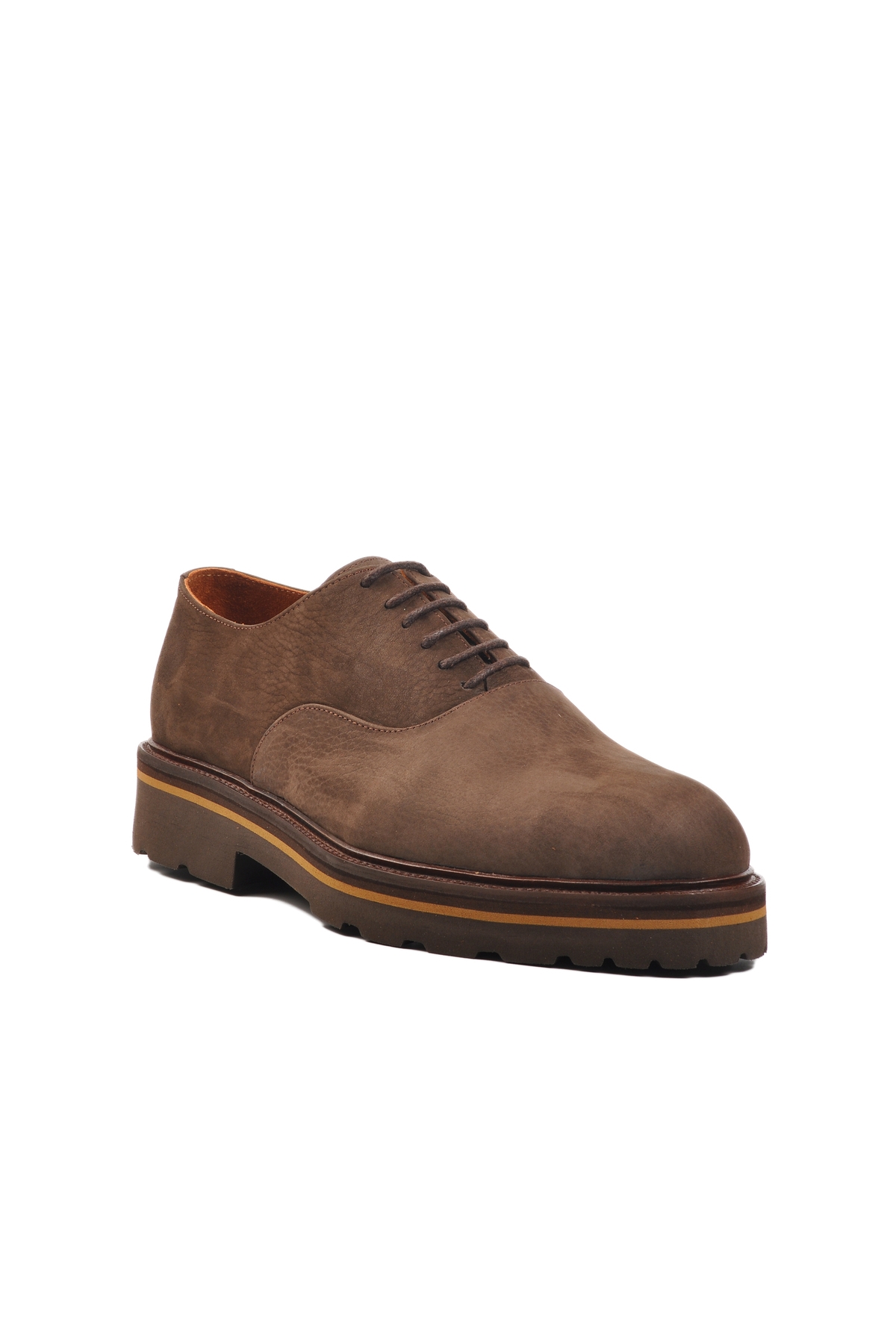 Kahve Nubuk Hakiki Deri Erkek Klasik Ayakkabı Premium 2875 M - Görsel 4