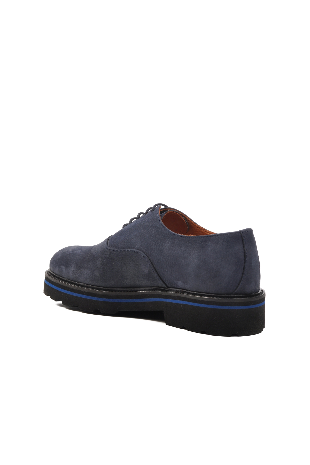 Lacivert Nubuk Hakiki Deri Erkek Klasik Ayakkabı Premium 2875 M - Görsel 5