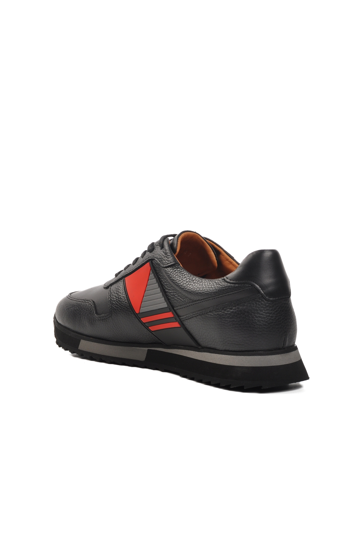 Siyah Floter Hakiki Deri Erkek Casual Ayakkabı Premium 130 M - Görsel 5